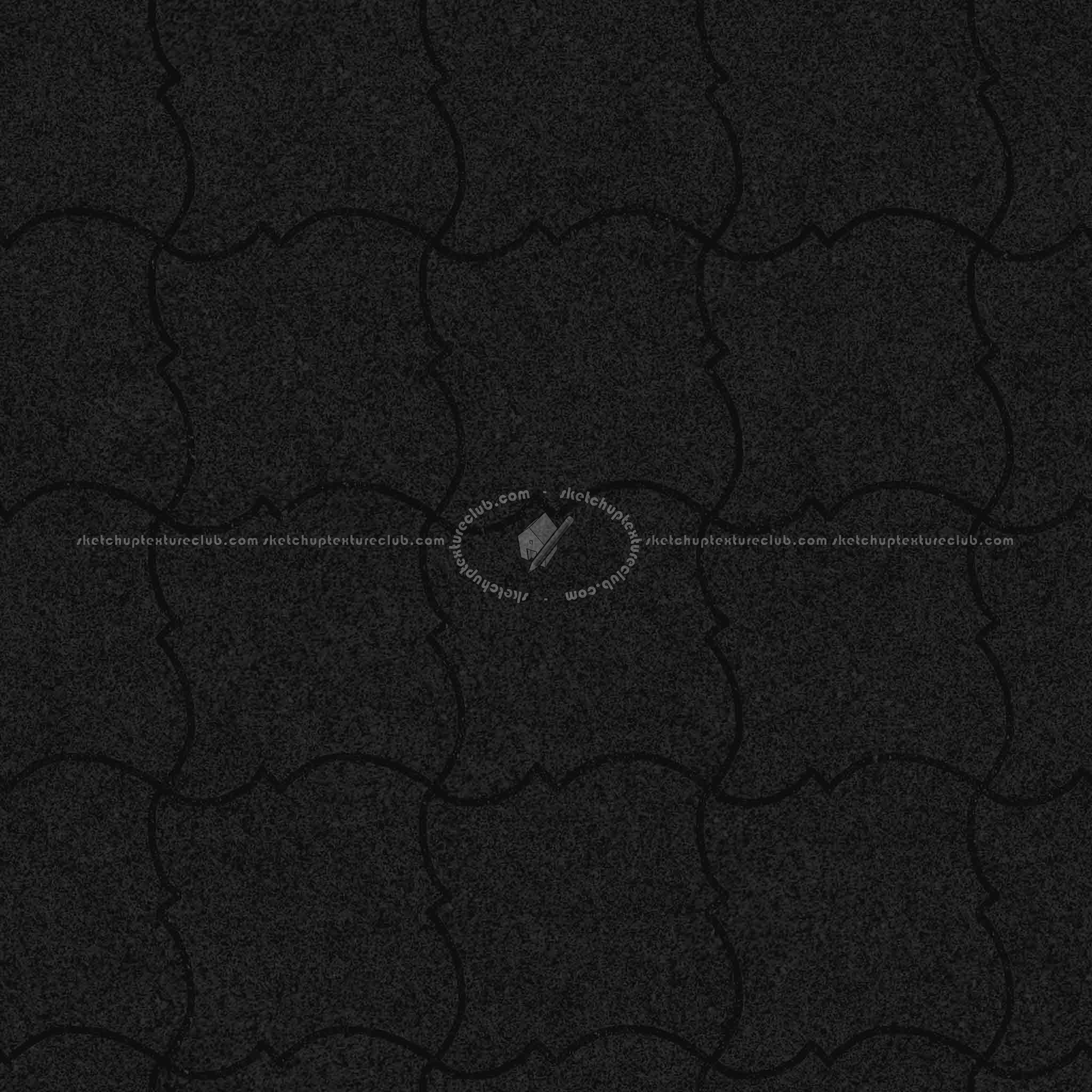 Textures   -   ARCHITECTURE   -   PAVING OUTDOOR   -   Pavers stone   -   Blocks mixed  - Pavers stone mixed size texture seamless 06160 - Specular