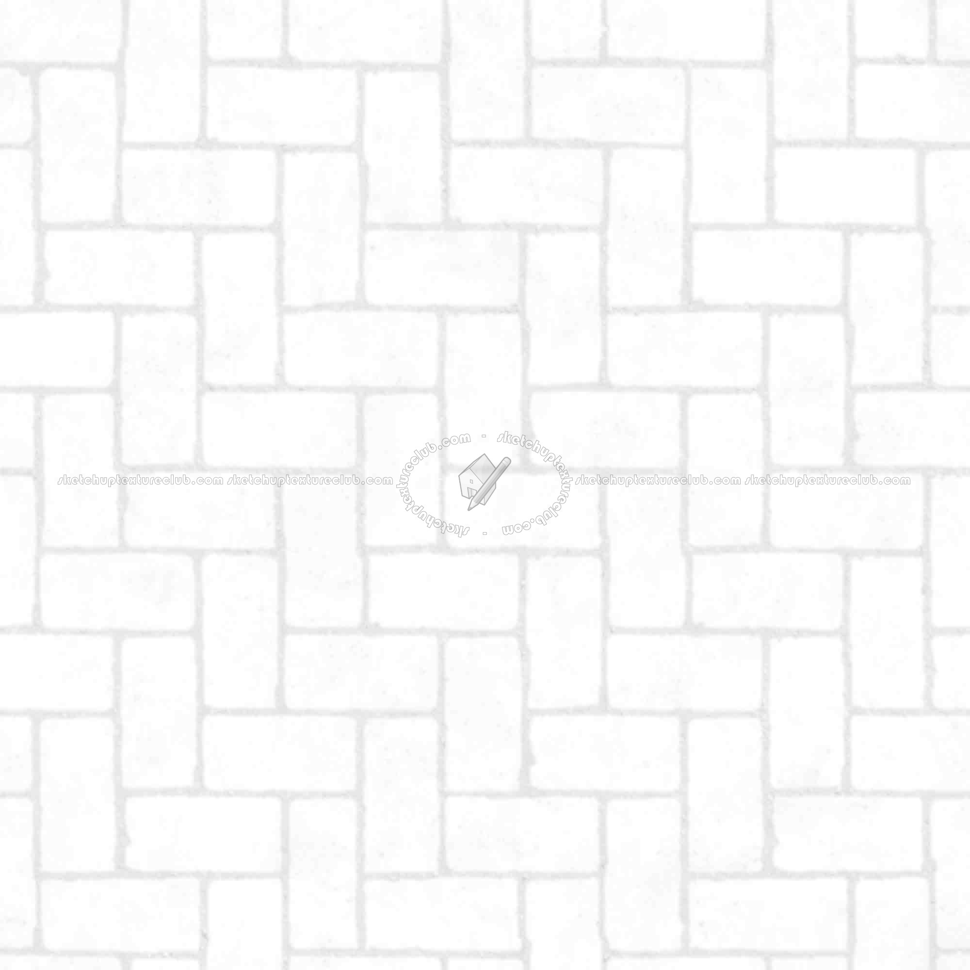 Textures   -   ARCHITECTURE   -   PAVING OUTDOOR   -   Concrete   -   Herringbone  - Concrete paving herringbone outdoor texture seamless 05864 - Ambient occlusion