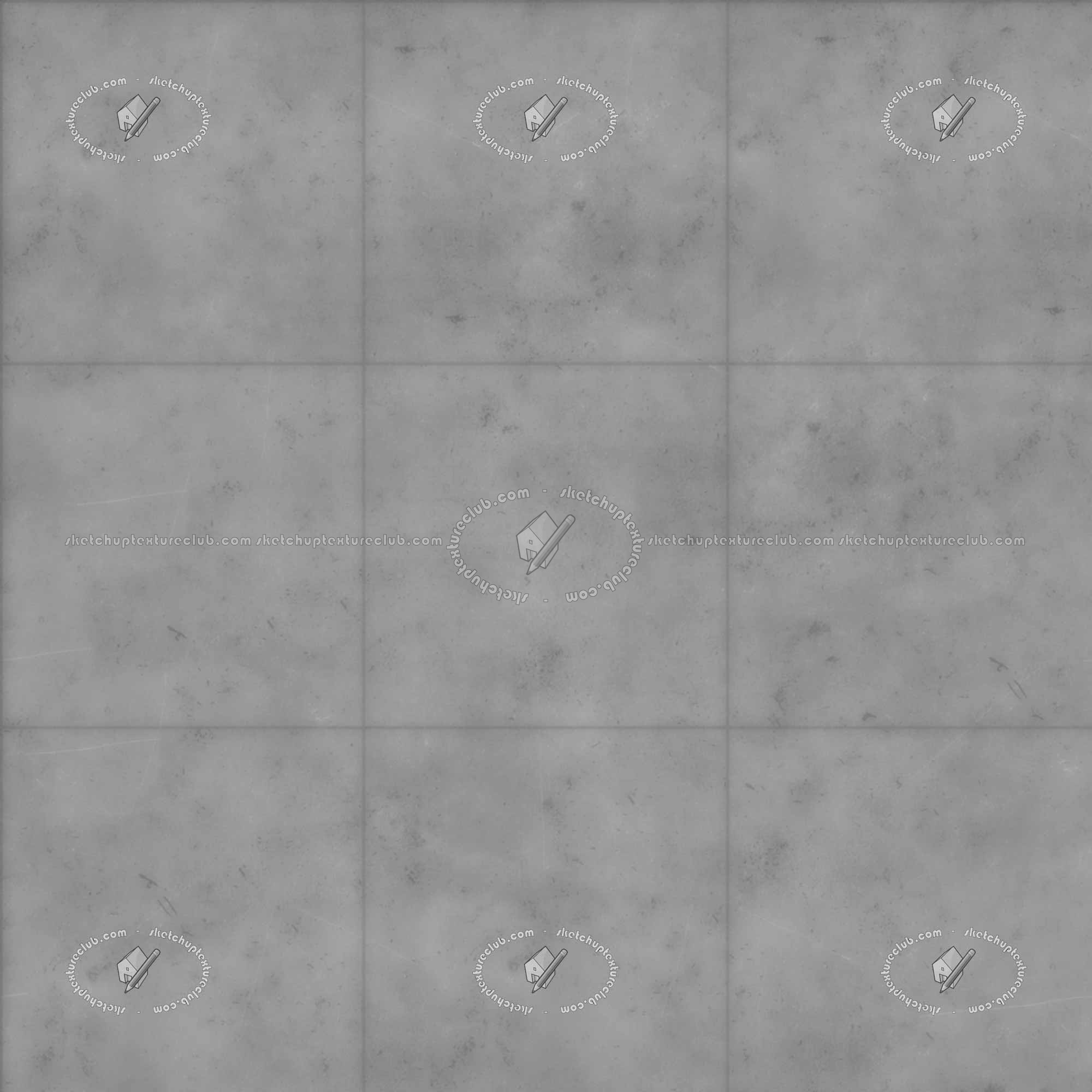 Textures - ARCHITECTURE - TILES INTERIOR - Design Industry - Design industry concrete square tile texture seamless 17097 - Displacement