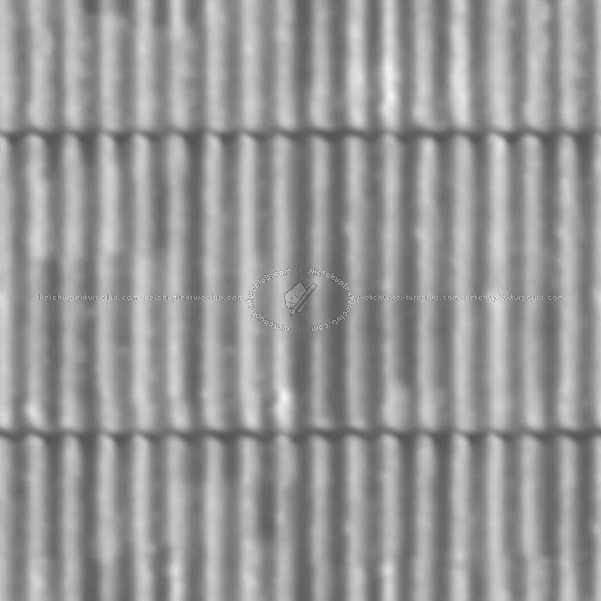 Textures   -   MATERIALS   -   METALS   -   Corrugated  - Dirty corrugated metal texture seamless 09992 - Displacement