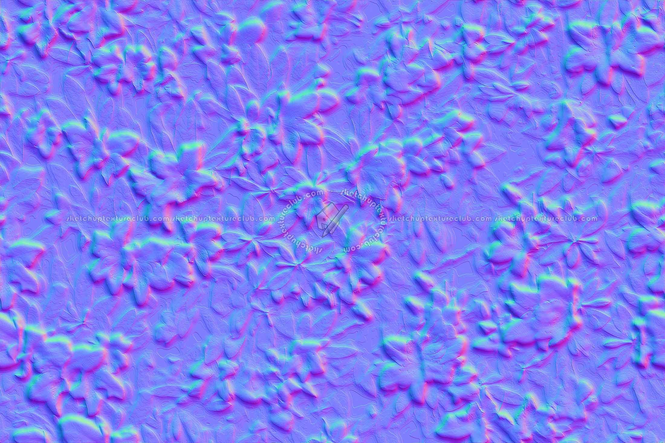 Textures   -   NATURE ELEMENTS   -   VEGETATION   -   Hedges  - Hedge in bloom texture seamless 20653 - Normal