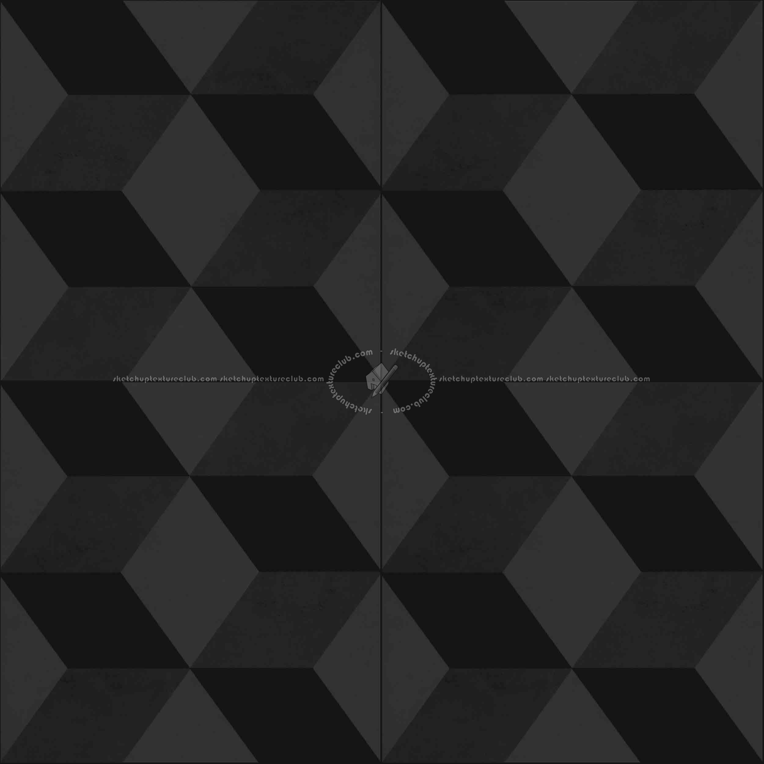 Textures   -   ARCHITECTURE   -   TILES INTERIOR   -   Cement - Encaustic   -   Cement  - Illusion cement concrete tile texture seamless 13389 - Specular