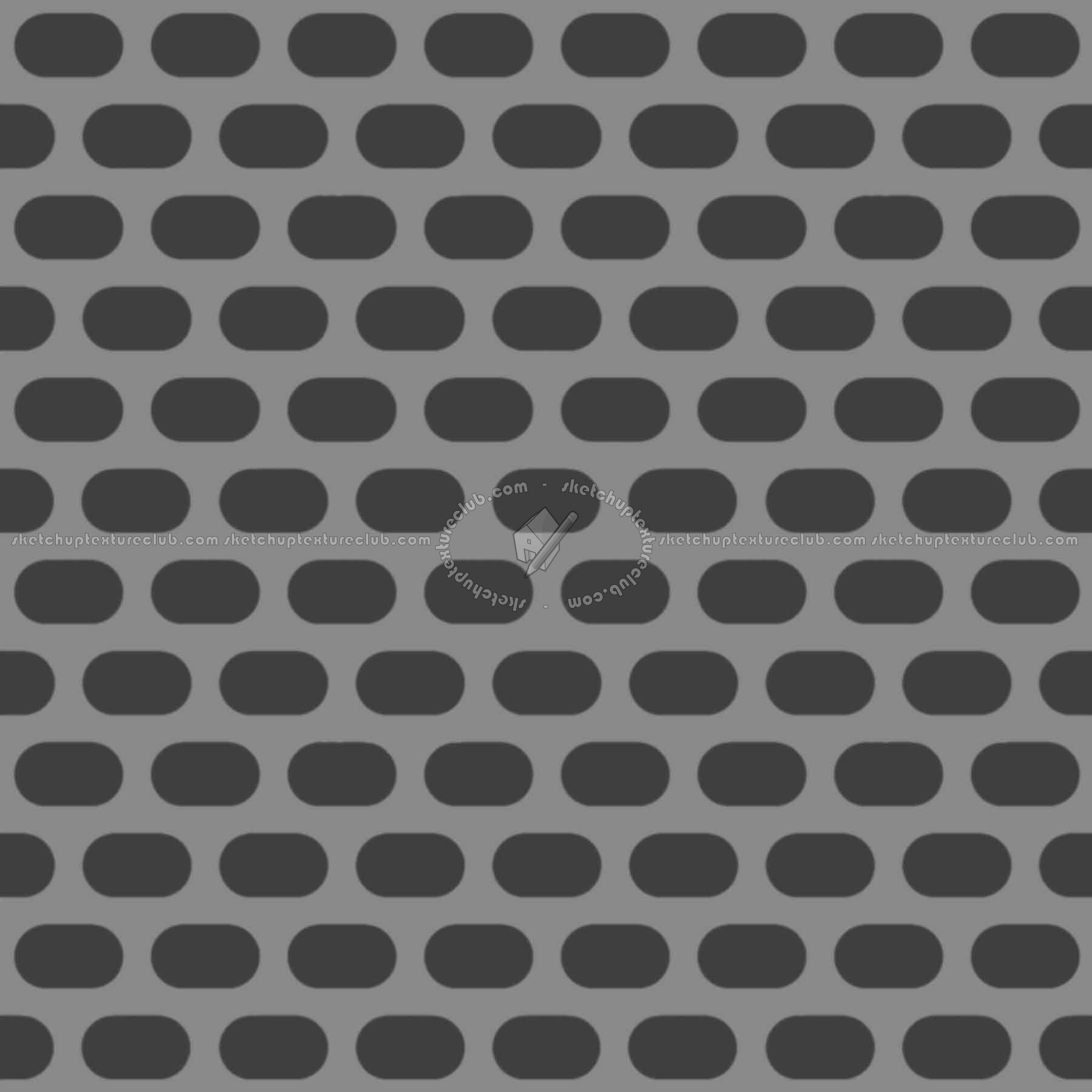 Textures   -   MATERIALS   -   METALS   -   Perforated  - Turquoise panited perforate metal texture seamless 10546 - Displacement