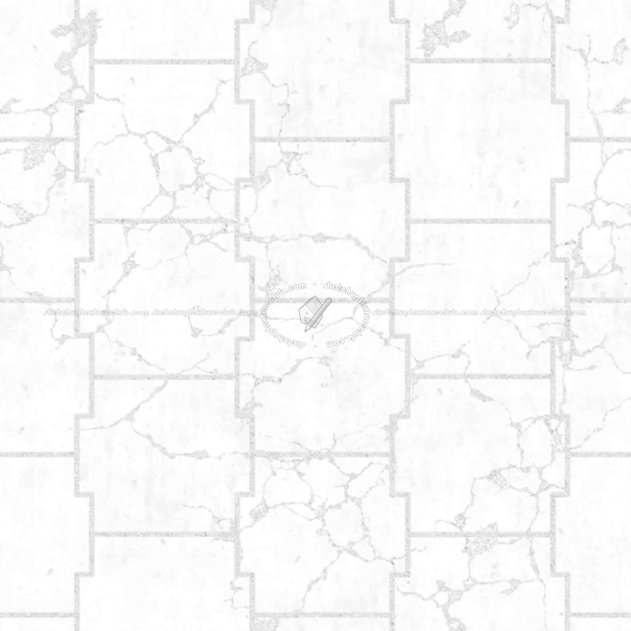 Textures   -   ARCHITECTURE   -   PAVING OUTDOOR   -   Concrete   -   Blocks damaged  - Concrete paving outdoor damaged texture seamless 05554 - Ambient occlusion