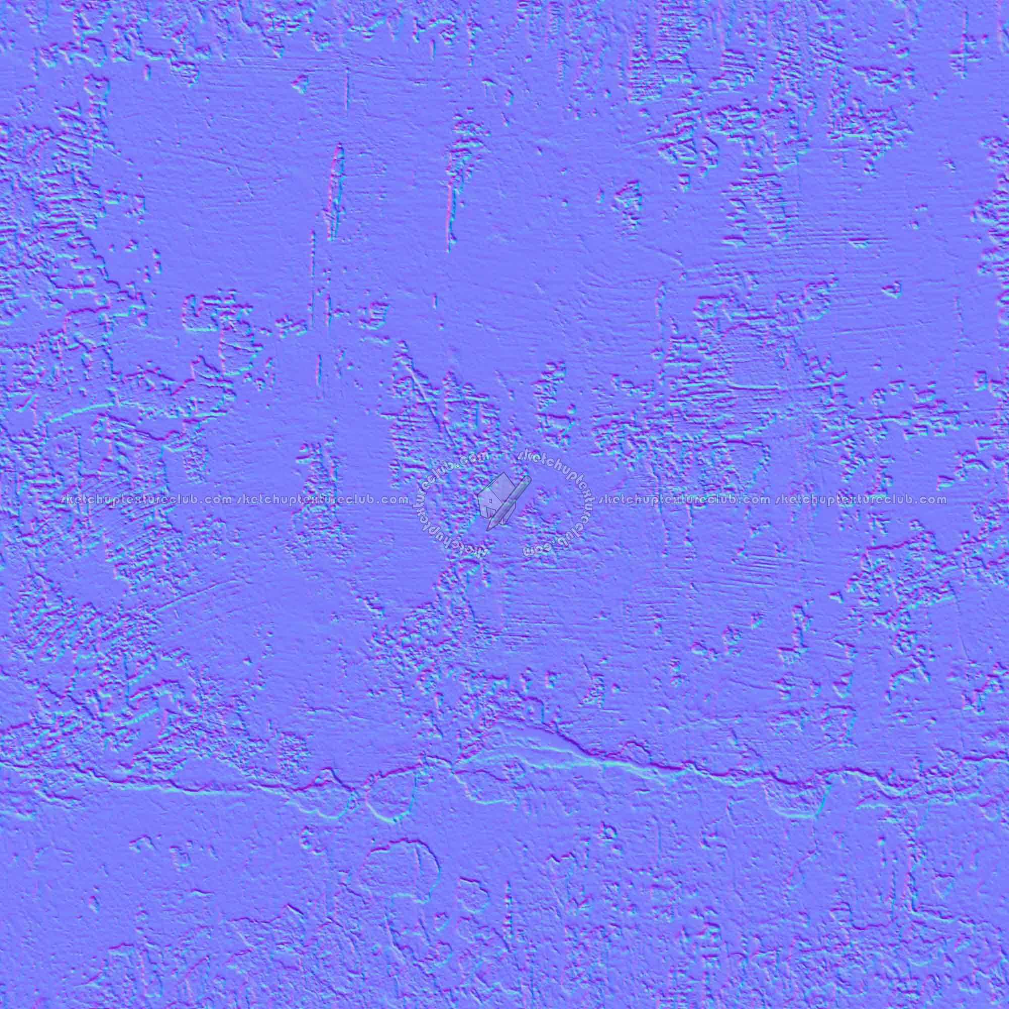 Textures   -   ARCHITECTURE   -   CONCRETE   -   Bare   -   Damaged walls  - Concrete bare damaged wall PBR texture seamless 22045 - Normal