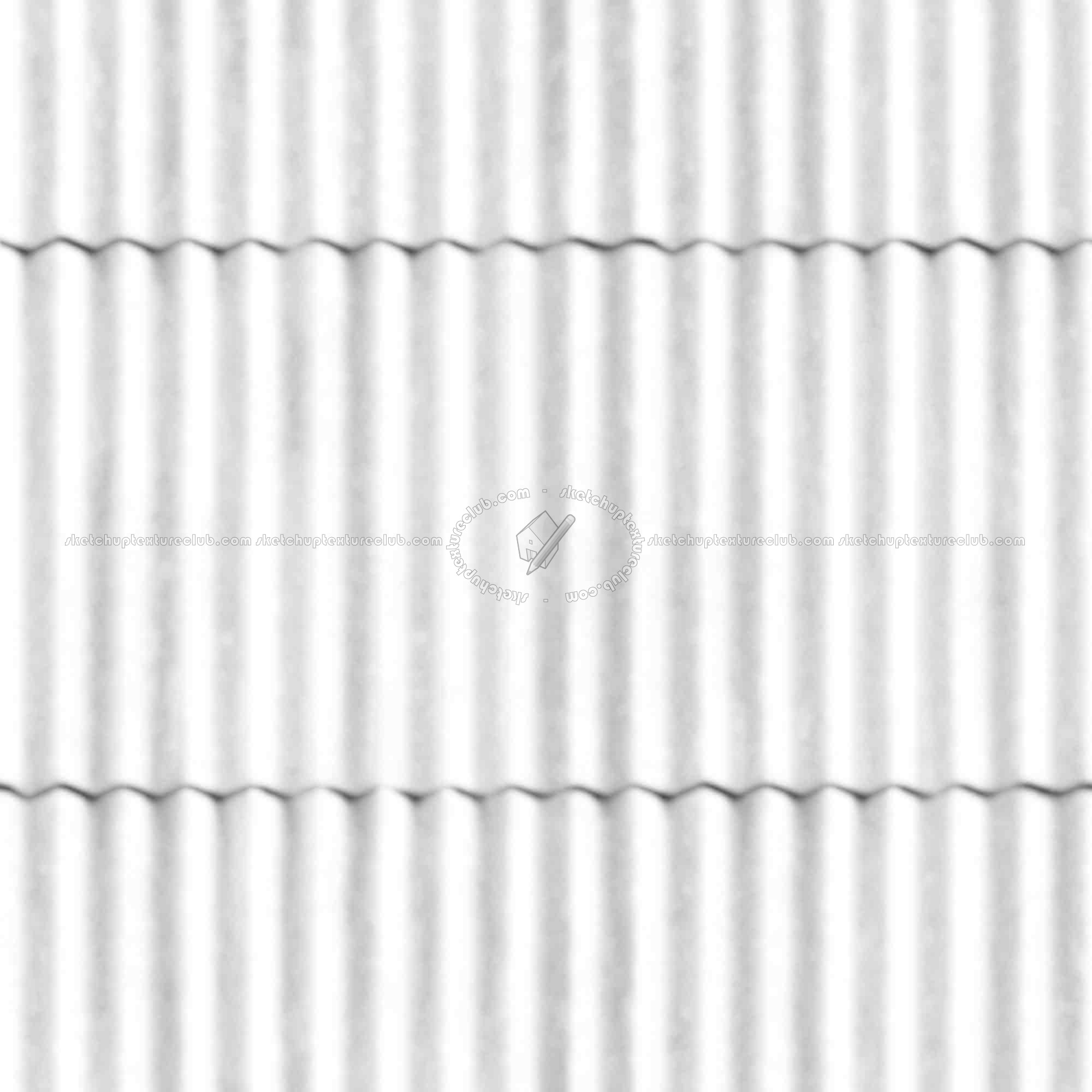 Textures   -   MATERIALS   -   METALS   -   Corrugated  - Dirty corrugated metal texture seamless 09993 - Ambient occlusion