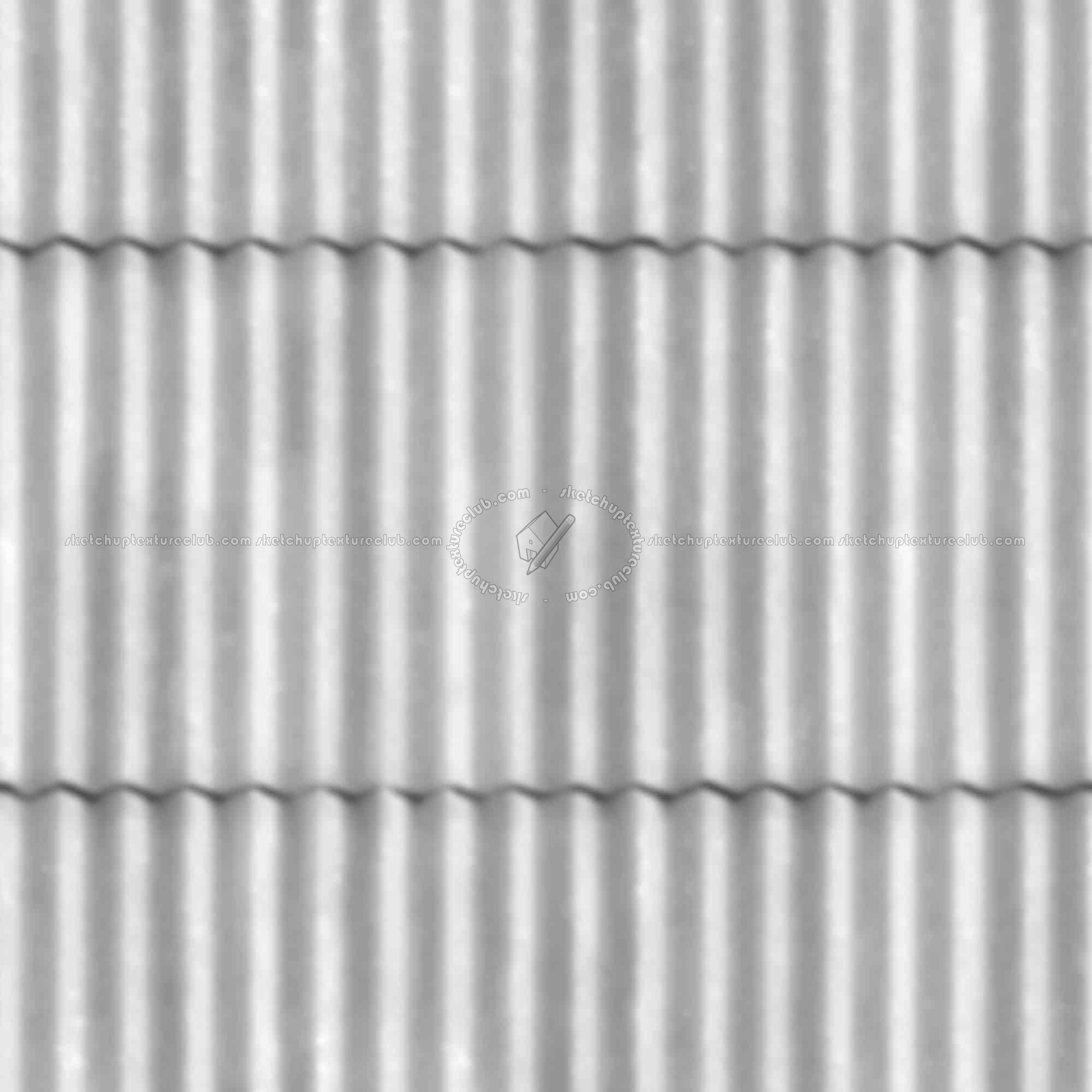 Textures   -   MATERIALS   -   METALS   -   Corrugated  - Dirty corrugated metal texture seamless 09993 - Displacement