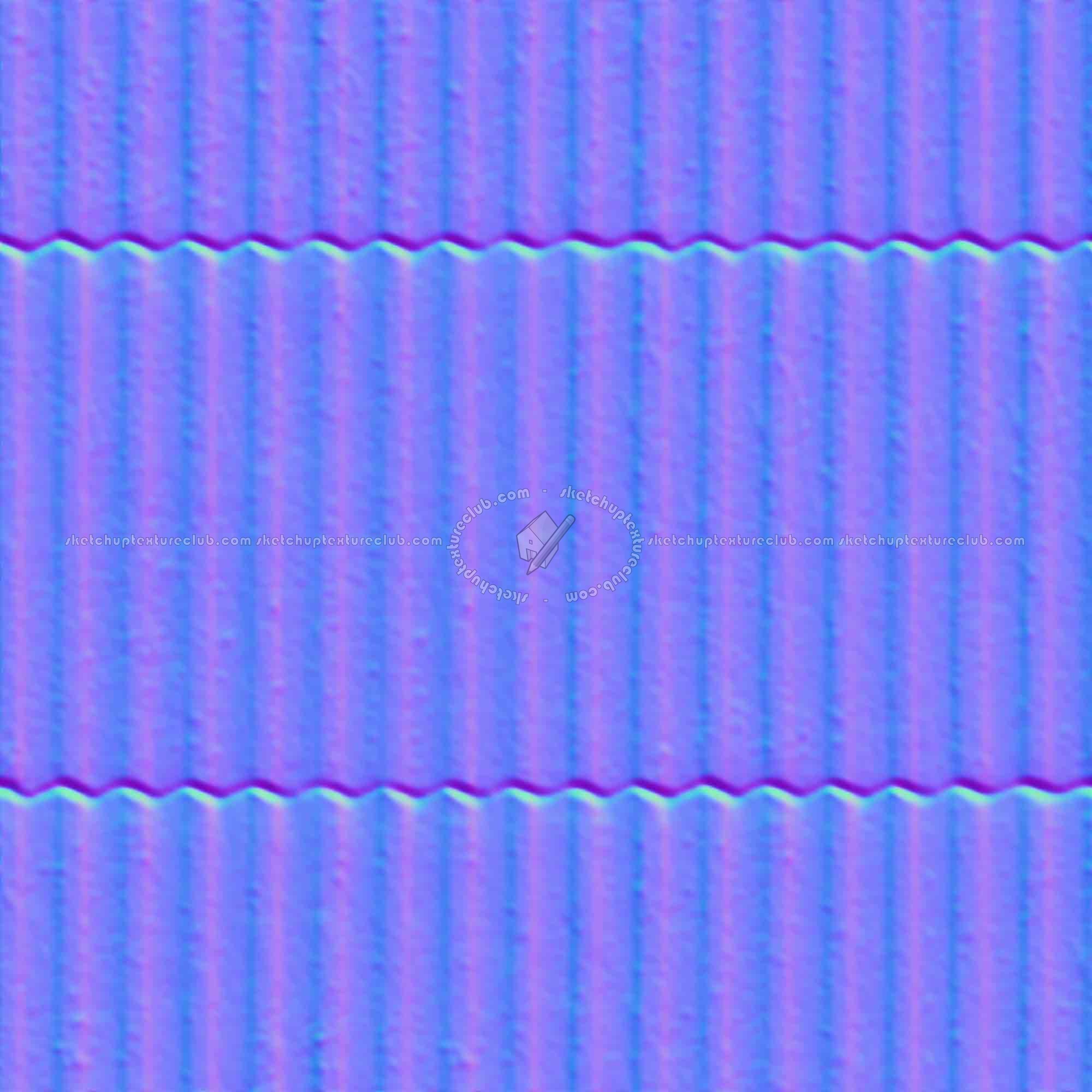 Textures   -   MATERIALS   -   METALS   -   Corrugated  - Dirty corrugated metal texture seamless 09993 - Normal