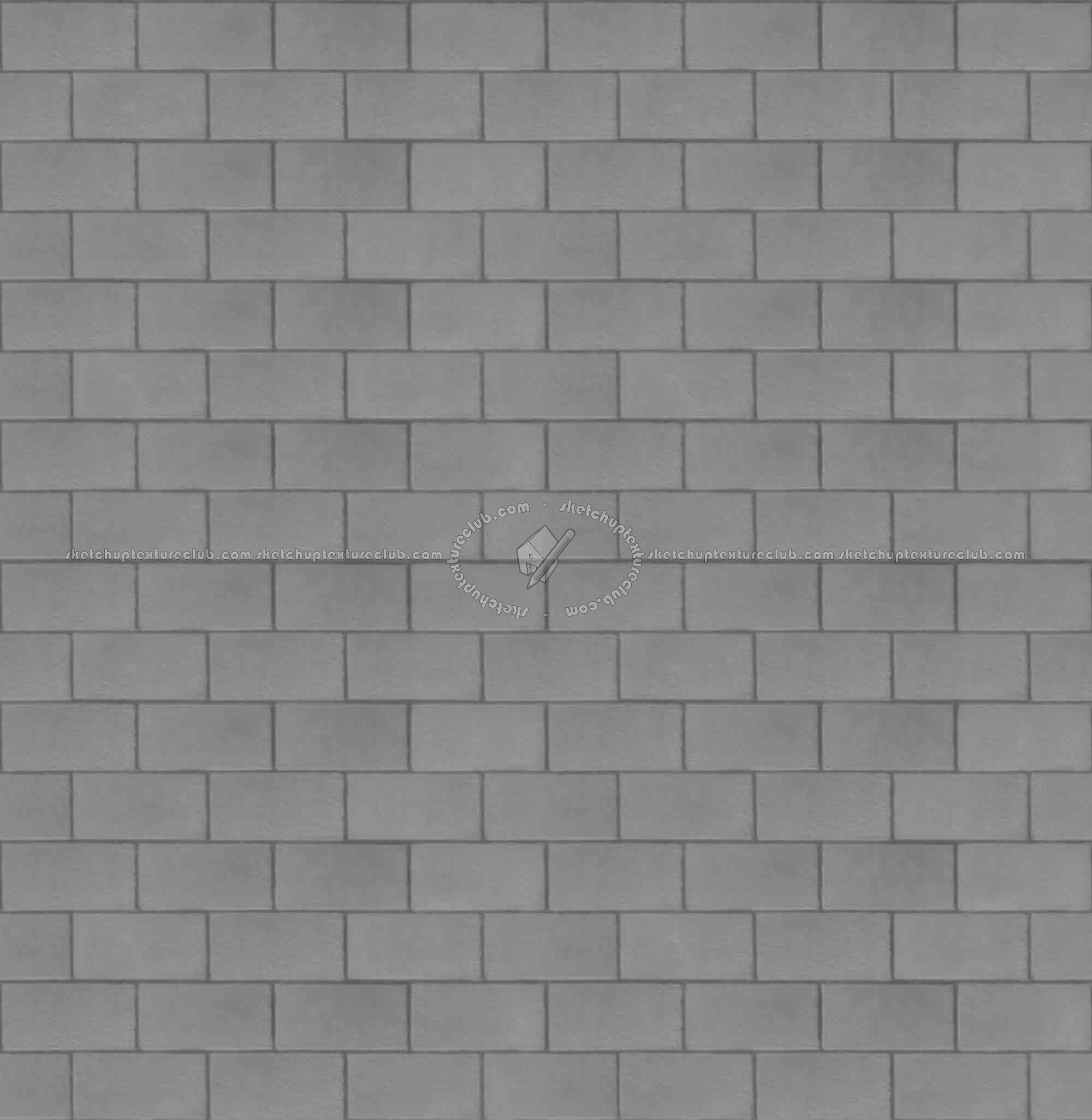 Textures   -   ARCHITECTURE   -   BRICKS   -   Facing Bricks   -   Smooth  - Facing smooth bricks texture seamless 00325 - Displacement