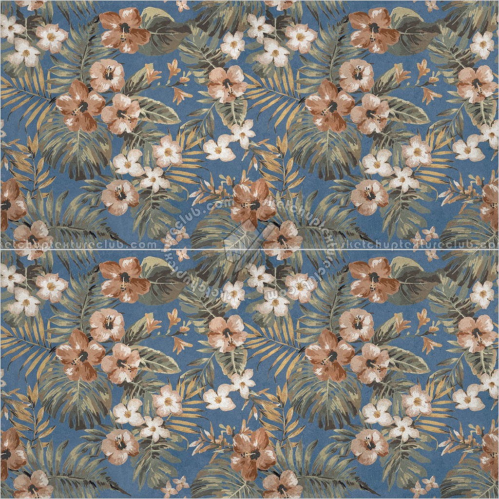 Textures   -   ARCHITECTURE   -   TILES INTERIOR   -   Ornate tiles   -   Floral tiles  - floral pattern tile pbr texture seamless 22205 (seamless)