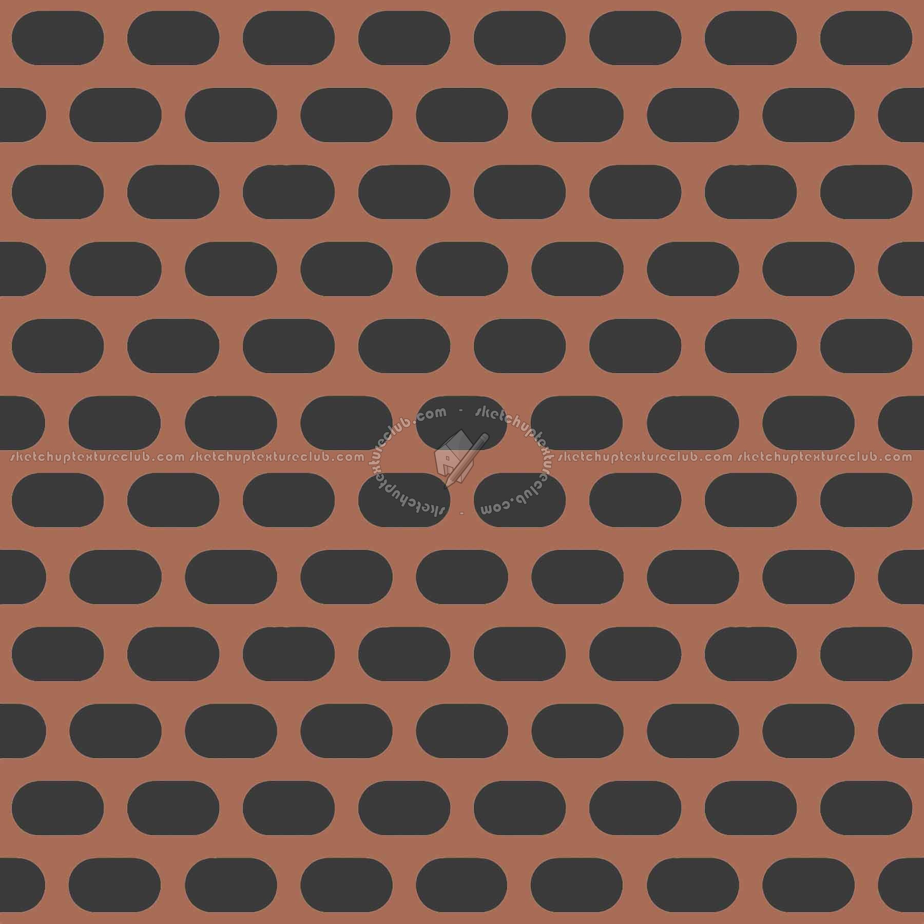 Textures   -   MATERIALS   -   METALS   -   Perforated  - Red panited perforate metal texture seamless 10547 - Specular