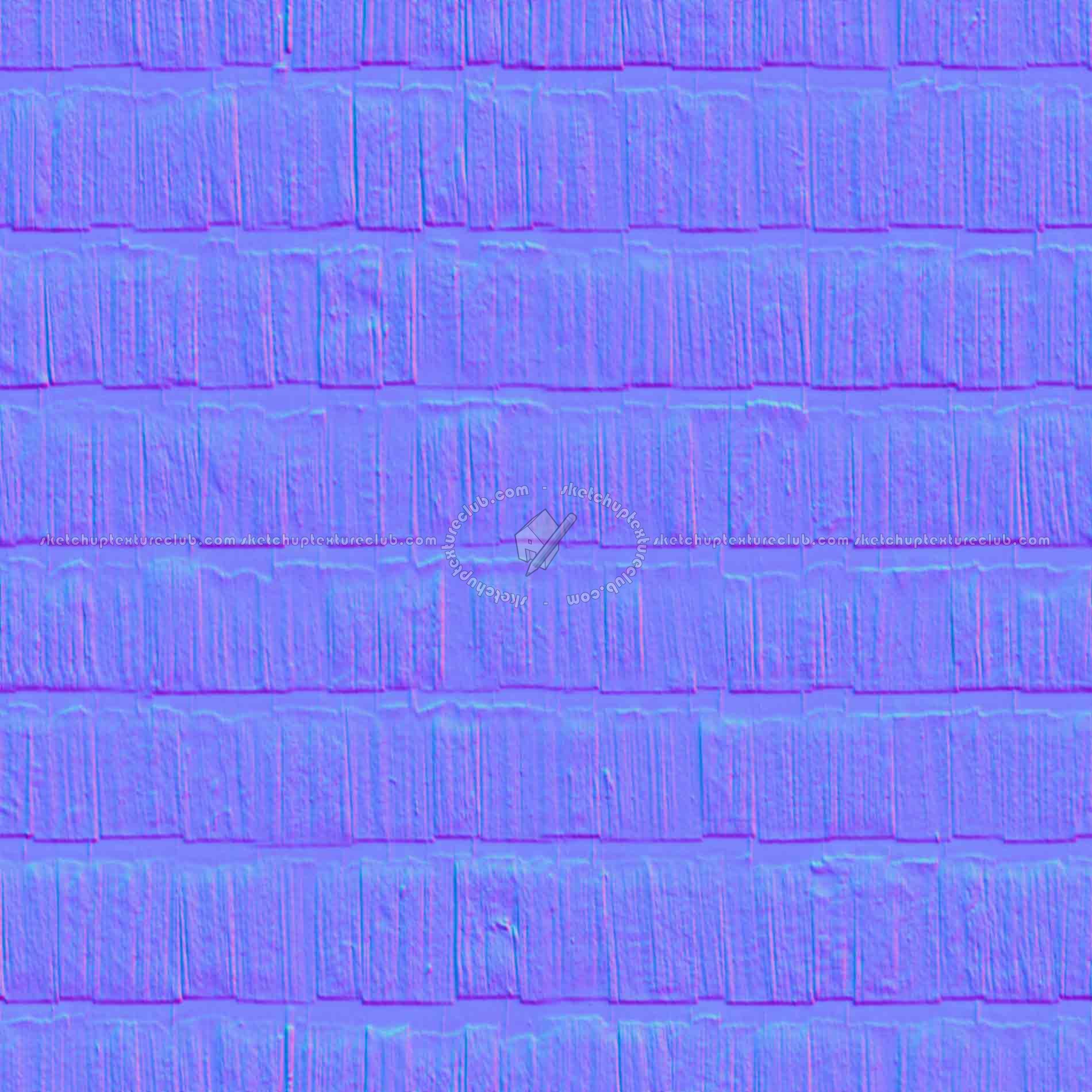 Textures   -   ARCHITECTURE   -   ROOFINGS   -   Shingles wood  - Wood shingle roof texture seamless 03854 - Normal