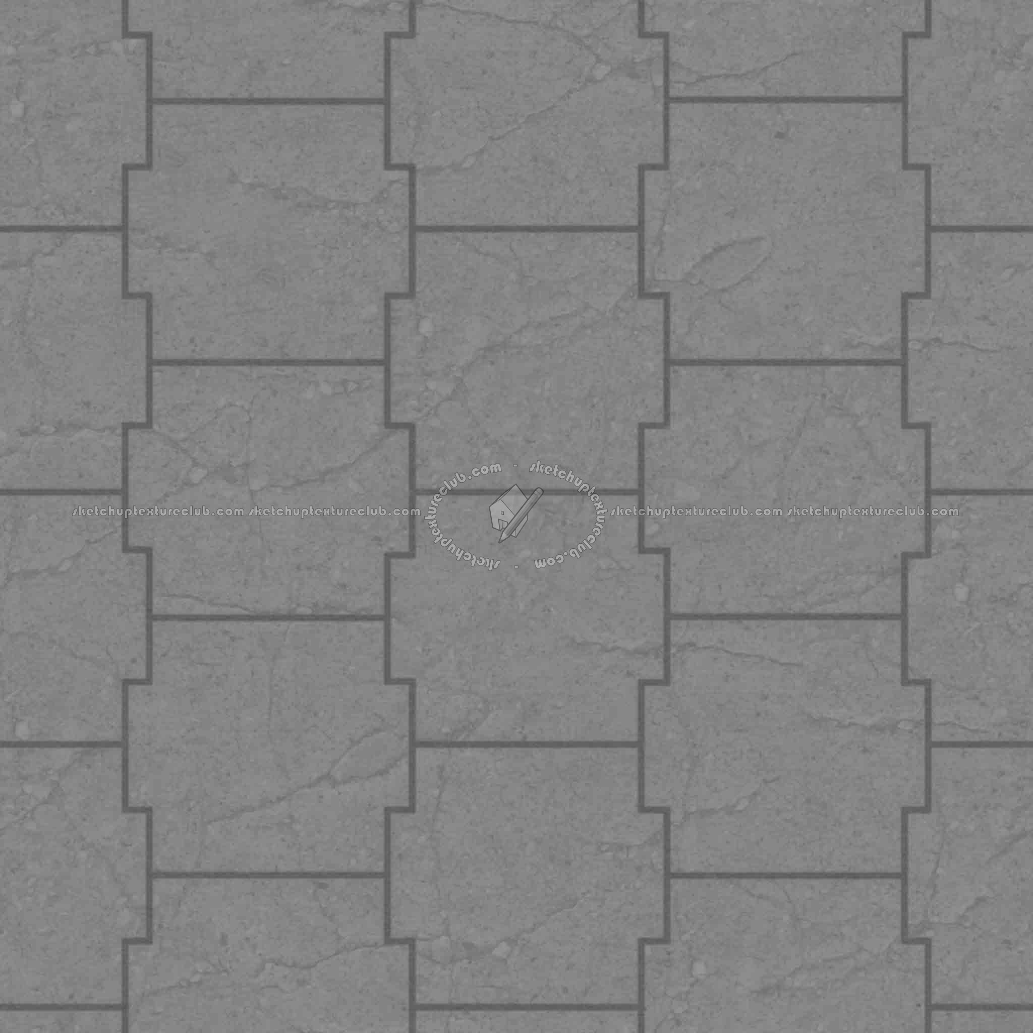 Textures   -   ARCHITECTURE   -   PAVING OUTDOOR   -   Concrete   -   Blocks damaged  - Concrete paving outdoor damaged texture seamless 05555 - Displacement