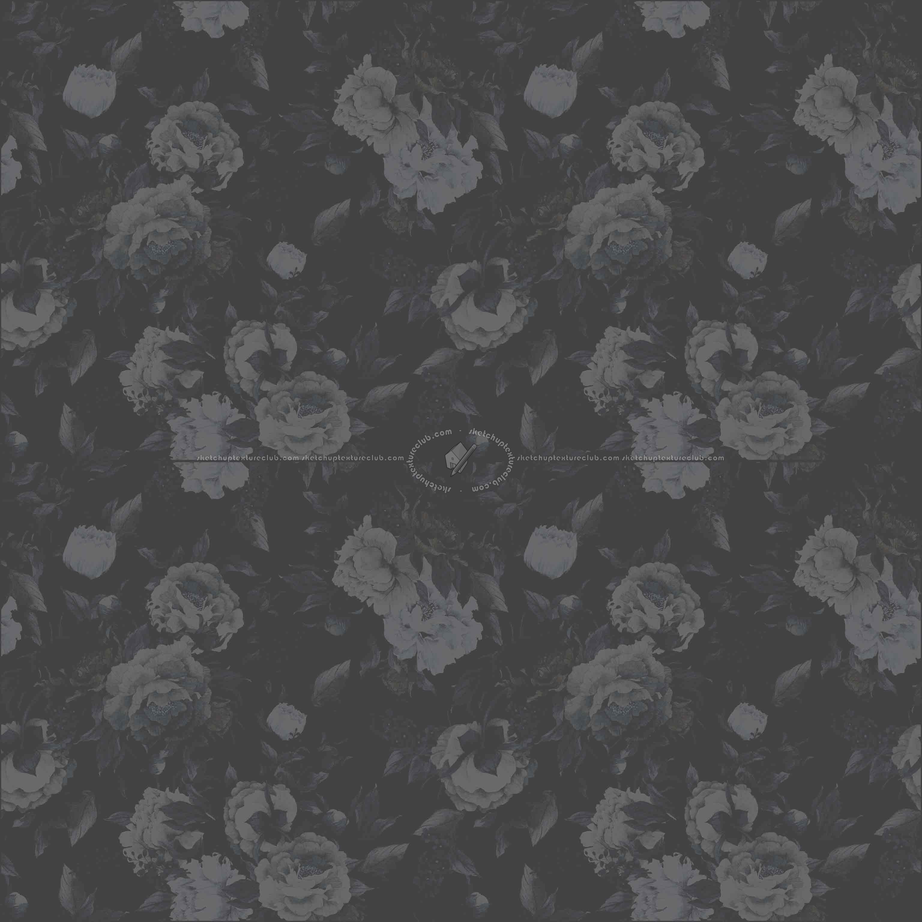 floral pattern tile pbr texture seamless 22206