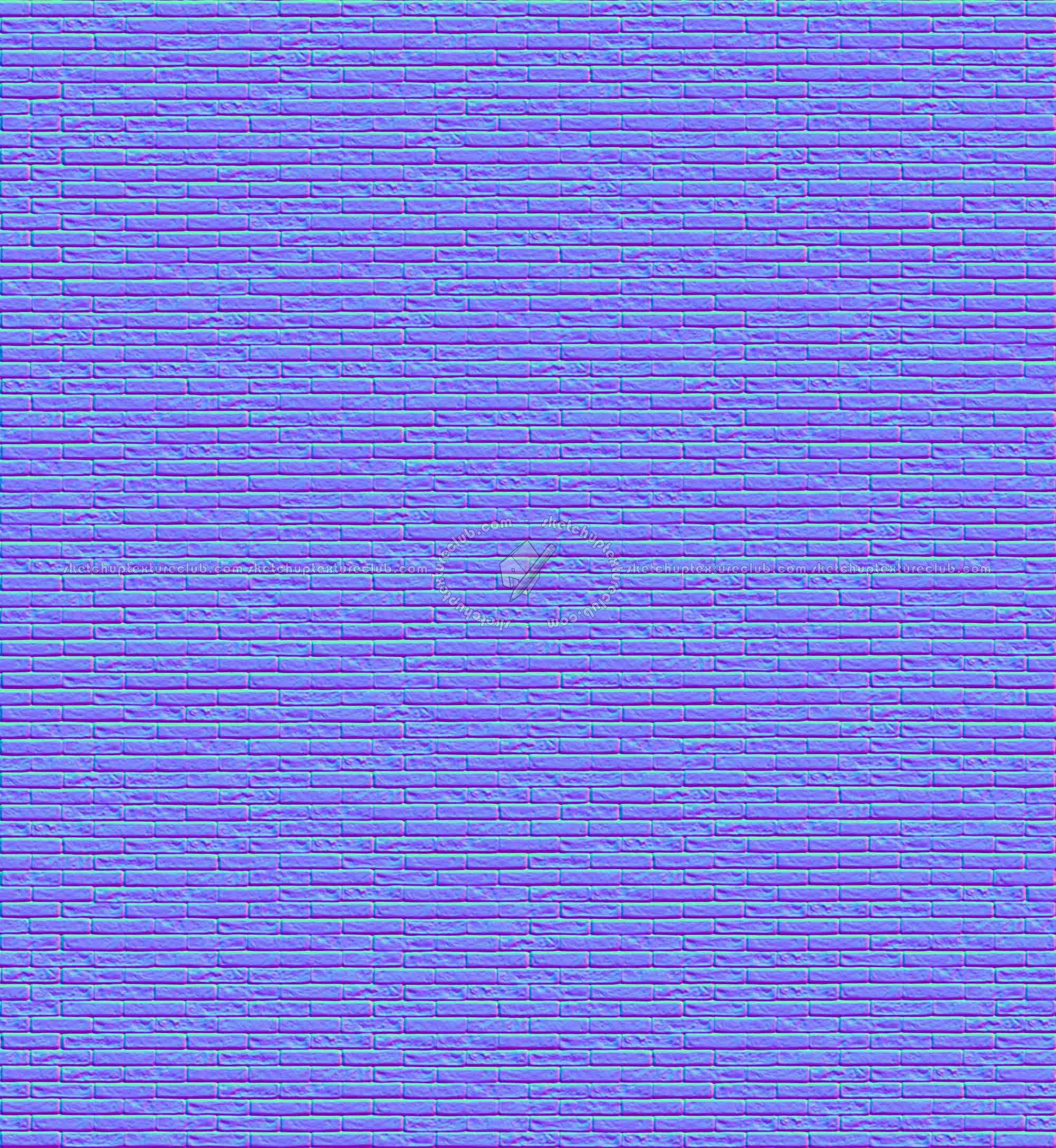 Textures   -   ARCHITECTURE   -   BRICKS   -   Facing Bricks   -   Rustic  - Rustic bricks texture seamless 17134 - Normal