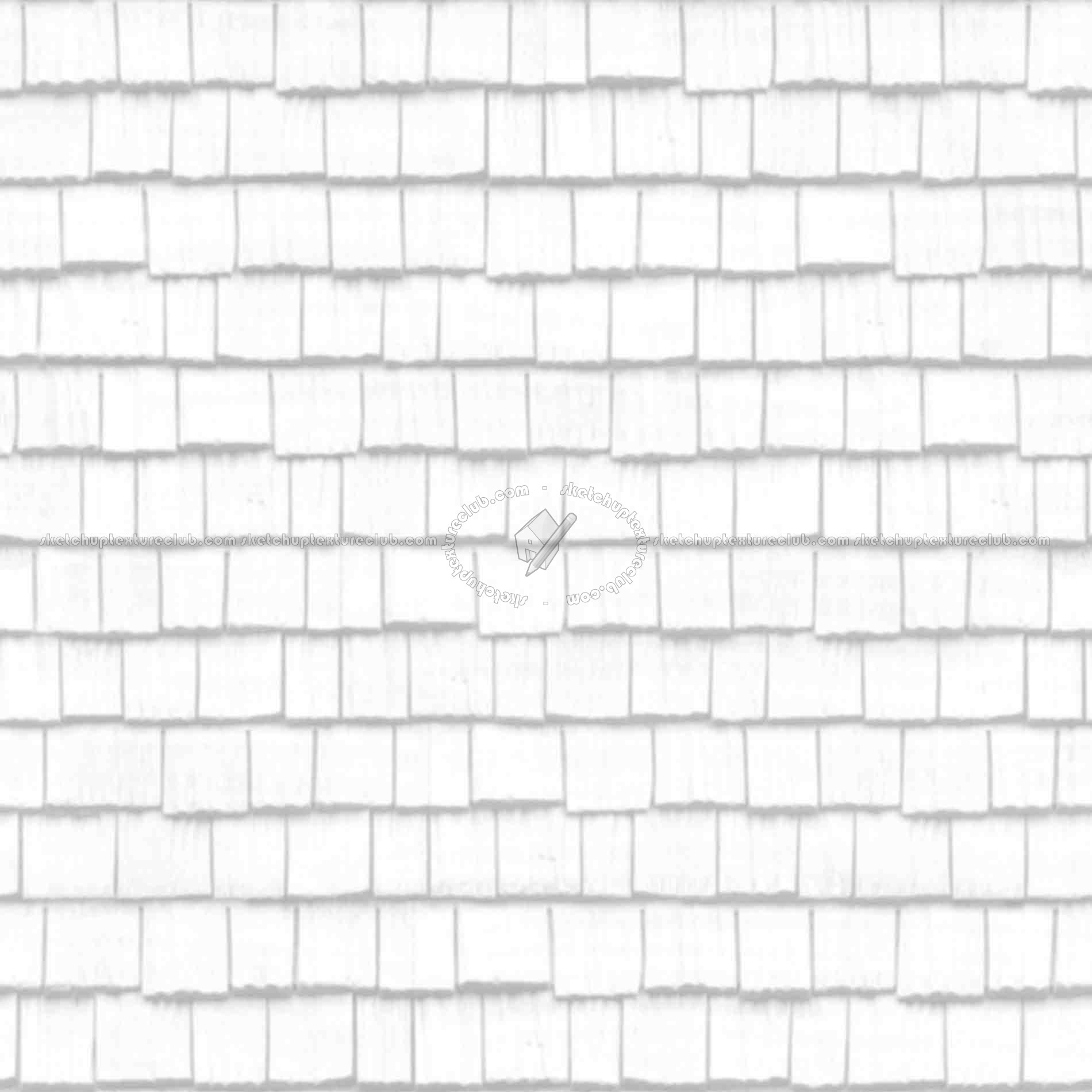 Textures   -   ARCHITECTURE   -   ROOFINGS   -   Shingles wood  - Wood shingle roof texture seamless 03855 - Ambient occlusion