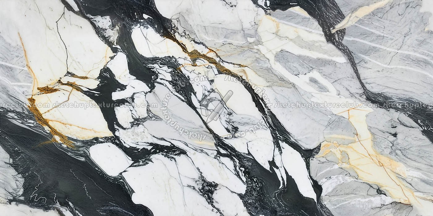 Textures   -   ARCHITECTURE   -   MARBLE SLABS   -   White  - Calacatta Picasso marble slab pbr texture seamless 22594