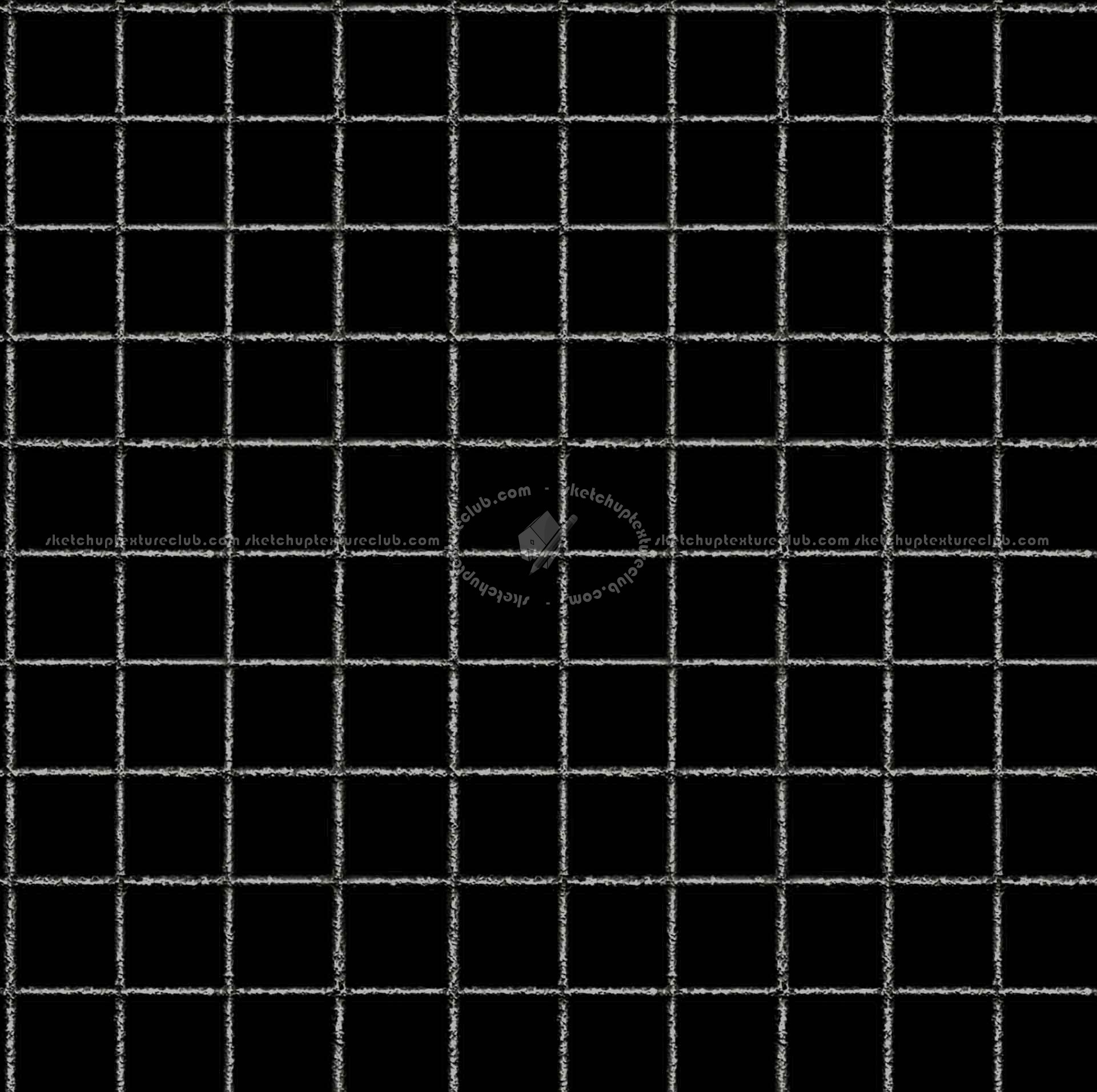 Textures - MATERIALS - METALS - Perforated - Chrome wire mesh perforate metal texture seamless 10549 - Specular