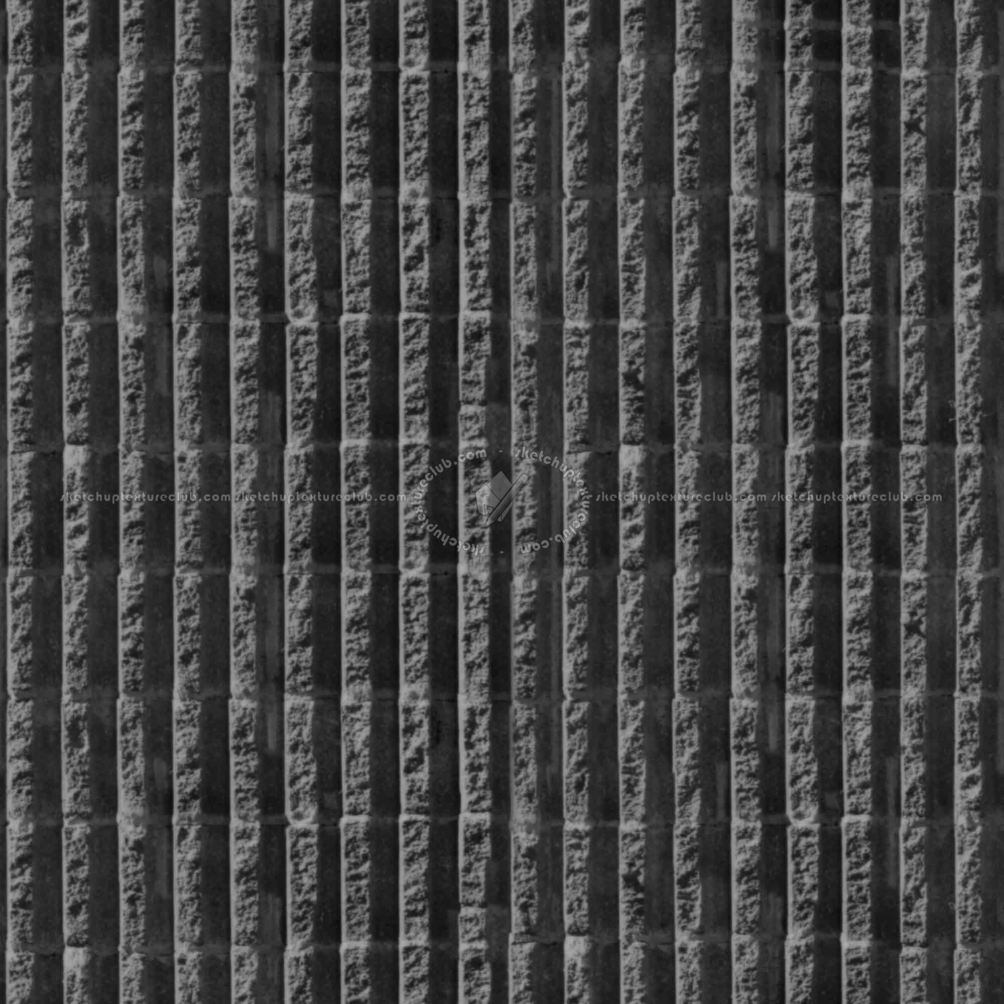 Textures   -   ARCHITECTURE   -   CONCRETE   -   Plates   -   Clean  - Concrete block wall texture seamless 01700 - Displacement