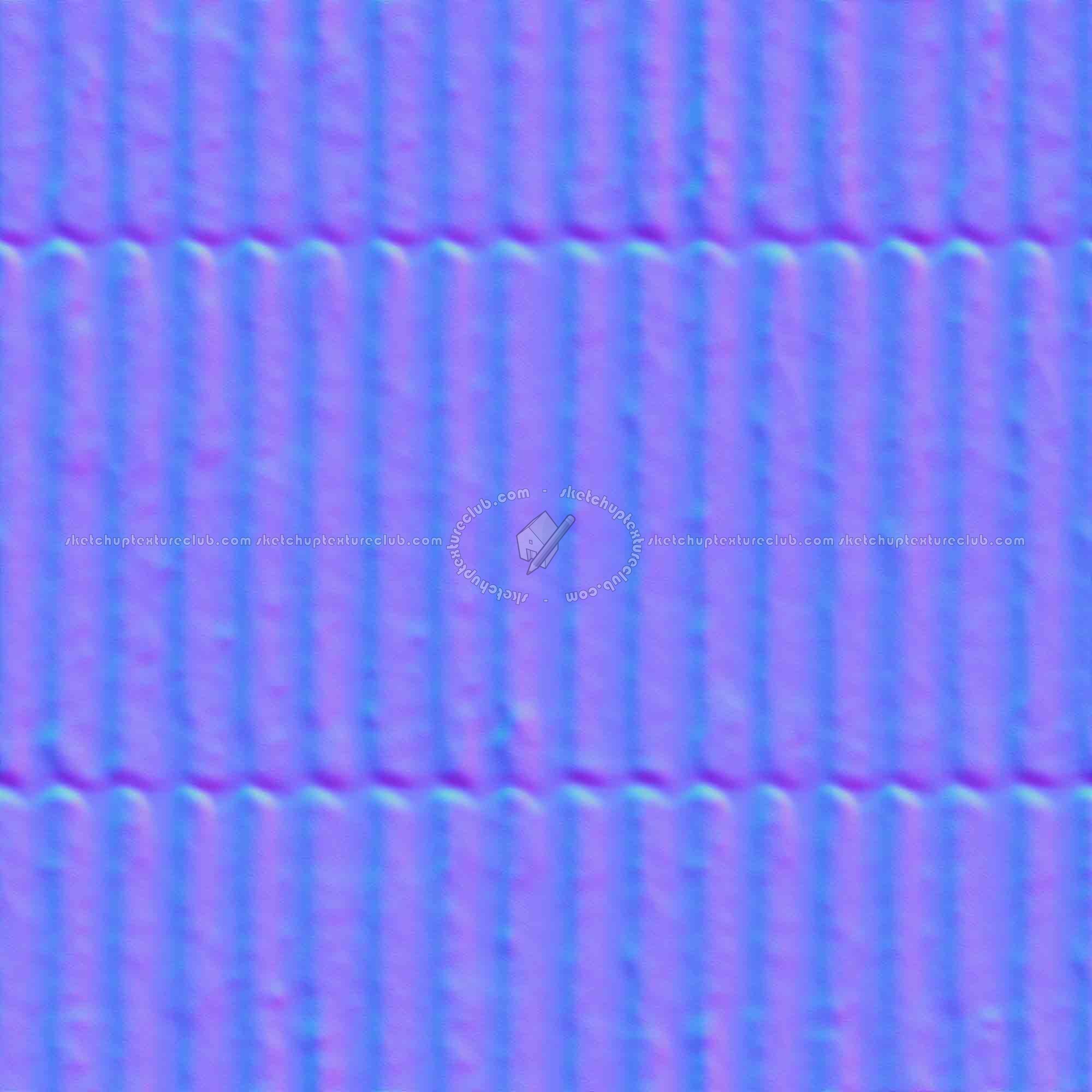 Textures   -   MATERIALS   -   METALS   -   Corrugated  - Dirty corrugated metal texture seamless 09995 - Normal