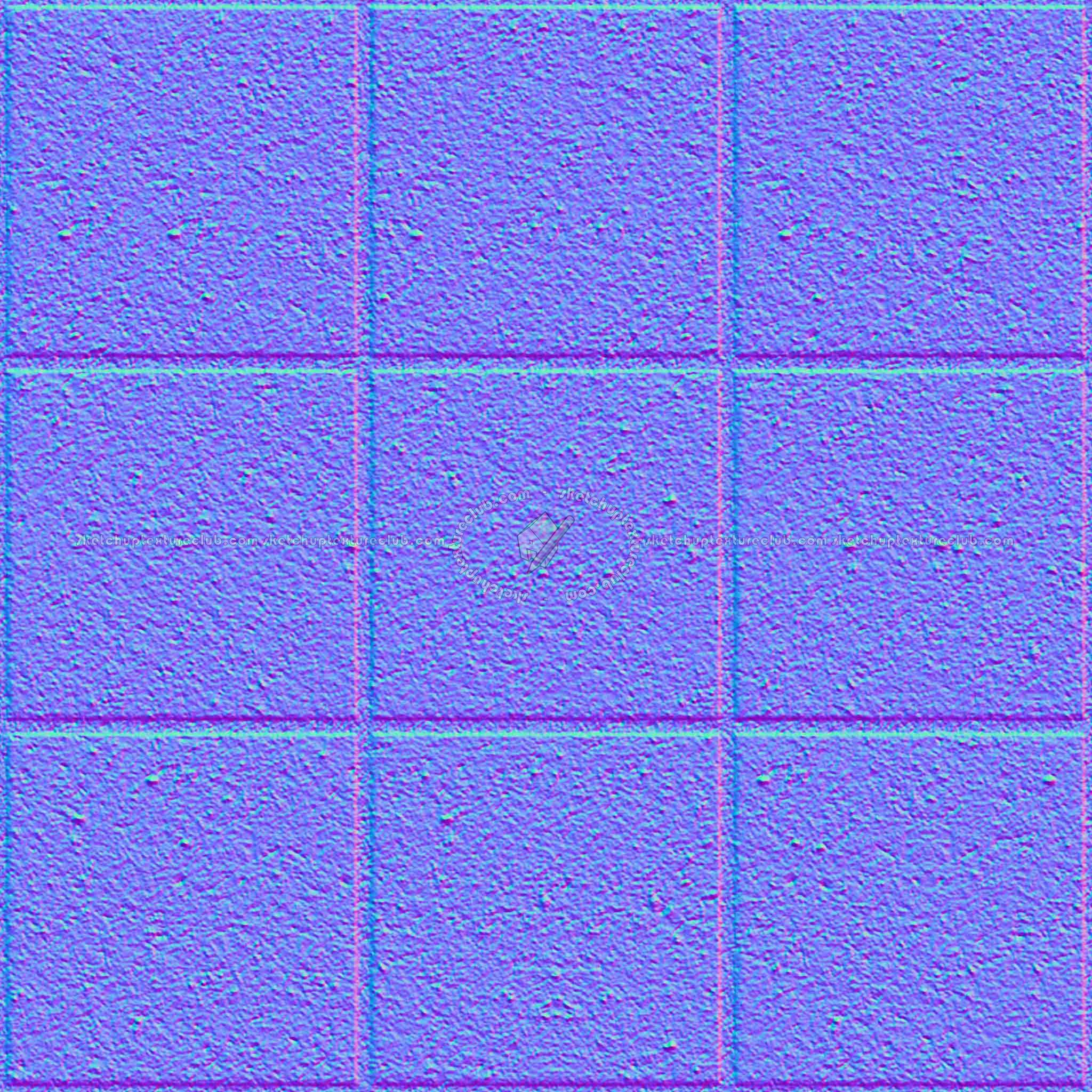 Textures   -   ARCHITECTURE   -   PAVING OUTDOOR   -   Concrete   -   Blocks regular  - Paving outdoor concrete regular block texture seamless 05703 - Normal