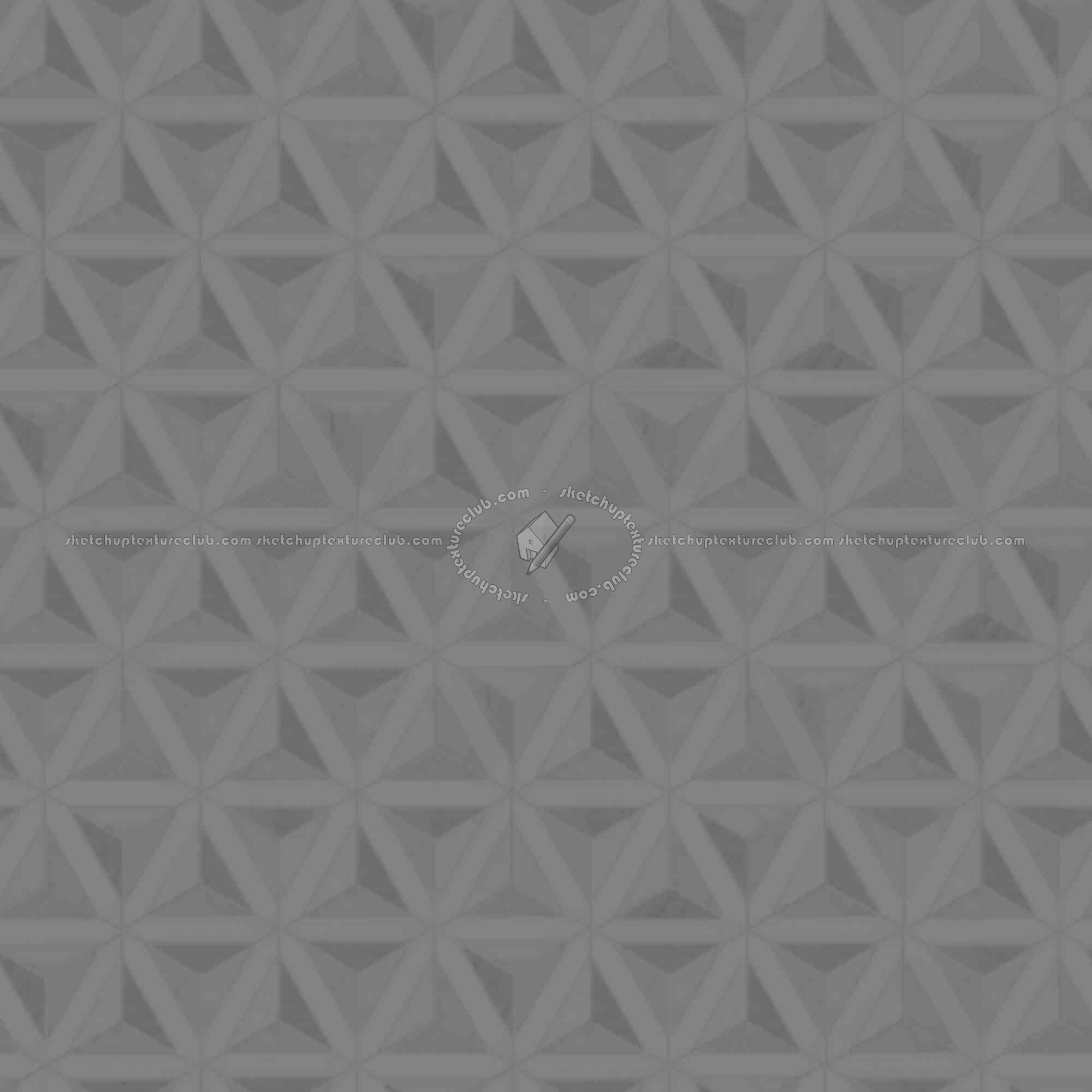 Textures - ARCHITECTURE - TILES INTERIOR - Marble tiles - White - Geometric pattern white marble floor tile texture seamless 19333 - Displacement