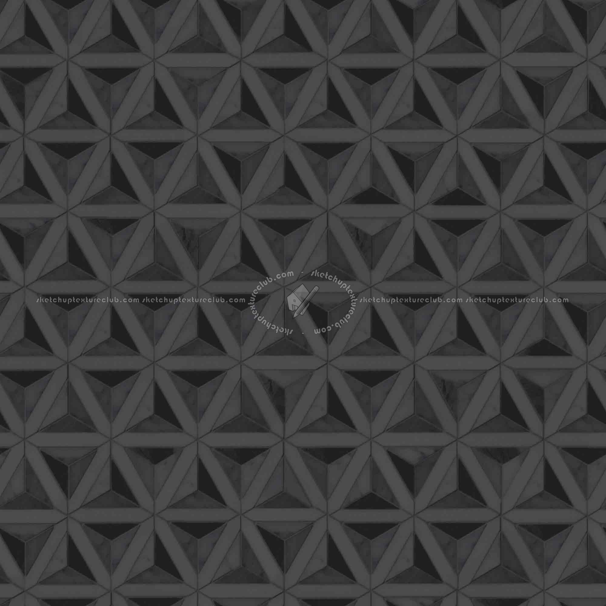 Textures - ARCHITECTURE - TILES INTERIOR - Marble tiles - White - Geometric pattern white marble floor tile texture seamless 19333 - Specular