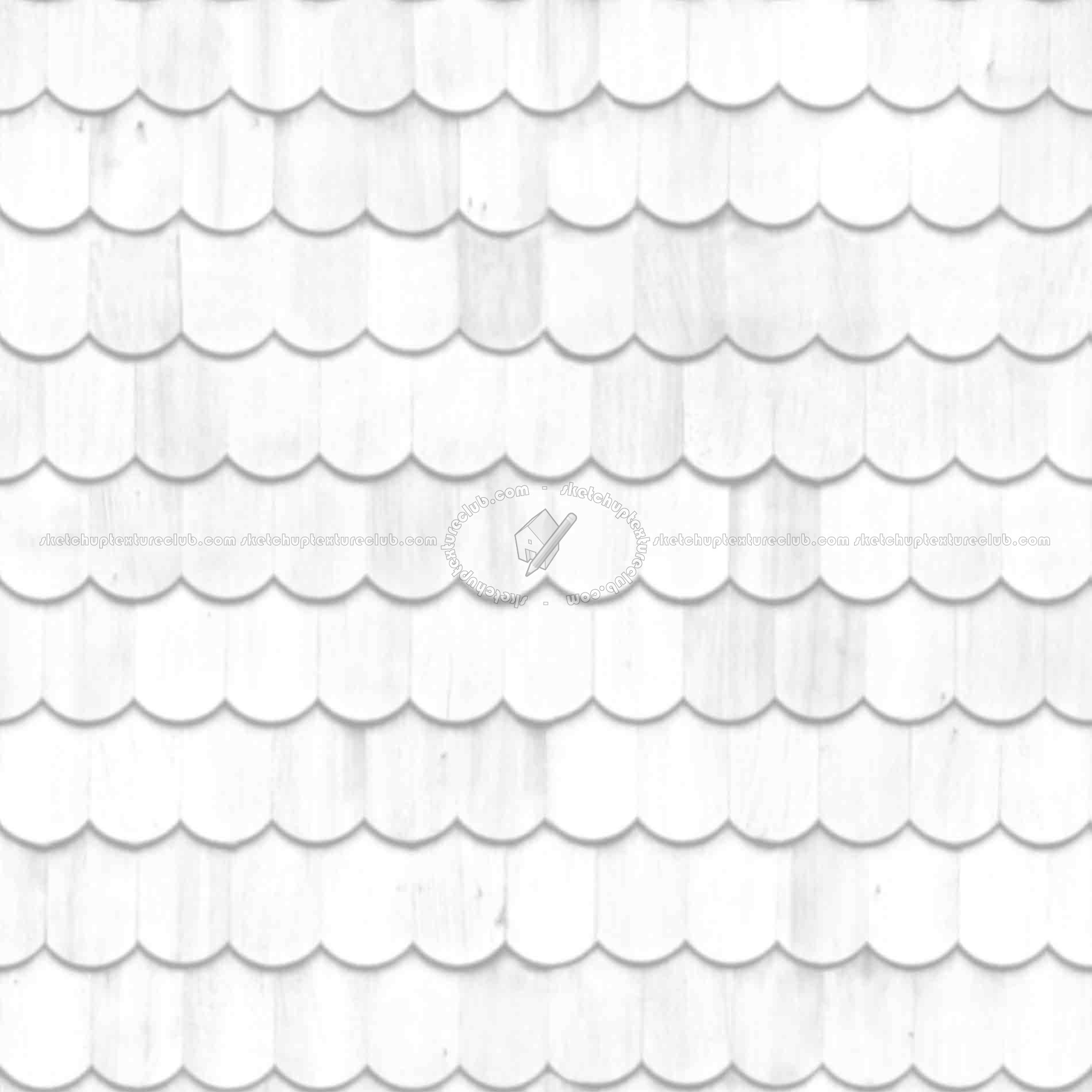 Textures   -   ARCHITECTURE   -   ROOFINGS   -   Shingles wood  - Wood shingle roof texture seamless 03856 - Ambient occlusion