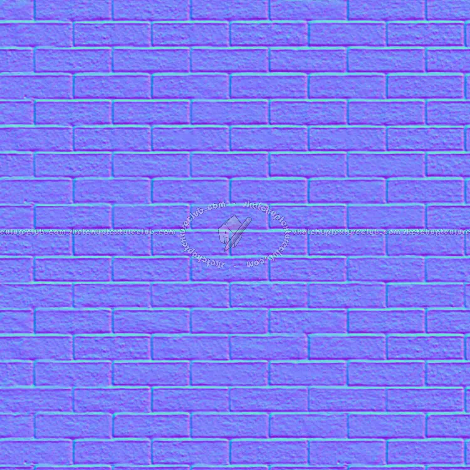 Textures   -   ARCHITECTURE   -   BRICKS   -   Facing Bricks   -   Smooth  - Facing smooth bricks texture seamless 00328 - Normal
