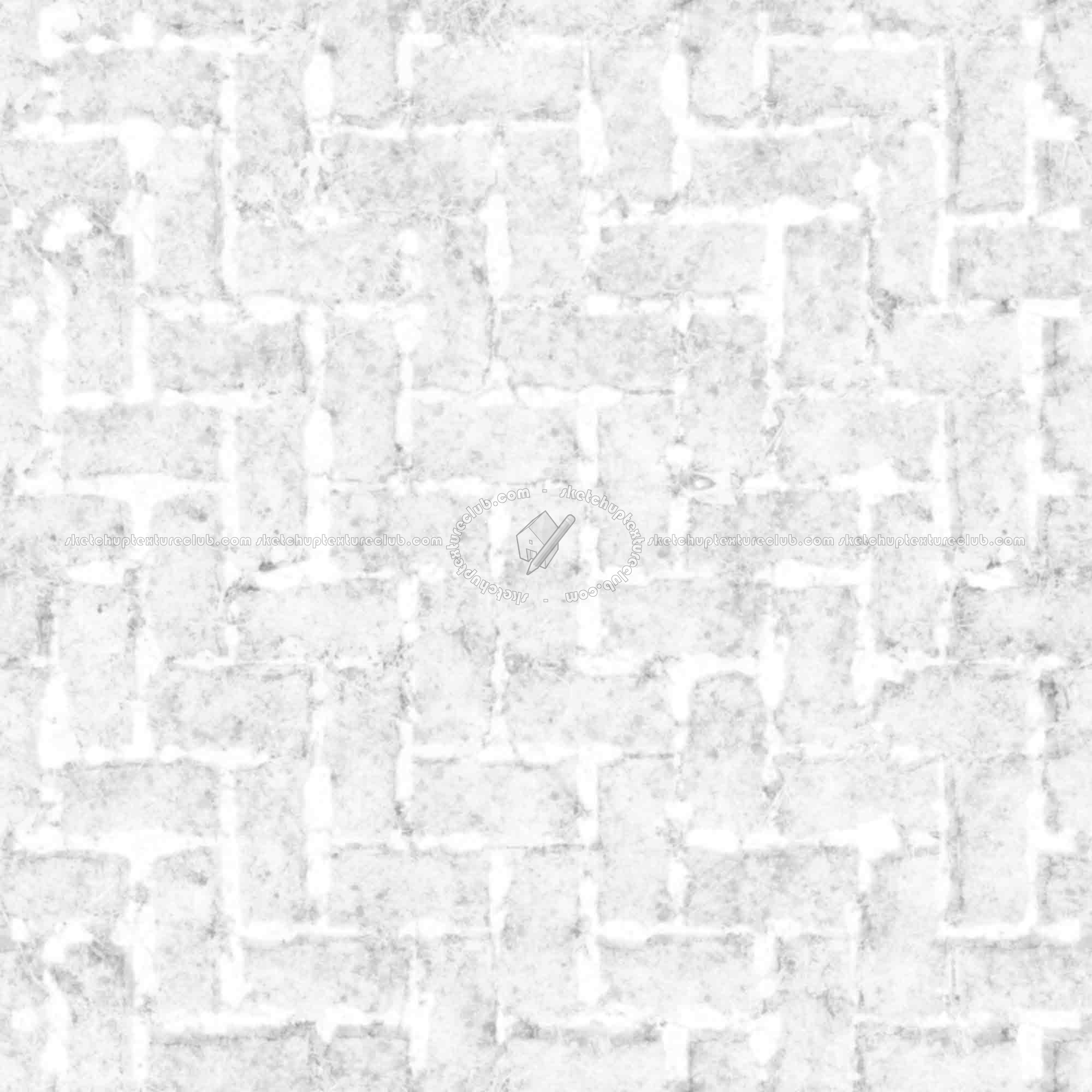 Textures   -   ARCHITECTURE   -   PAVING OUTDOOR   -   Concrete   -   Herringbone  - Herringbone concrete damaged paving outdoor with moss texture seamless 19275 - Ambient occlusion