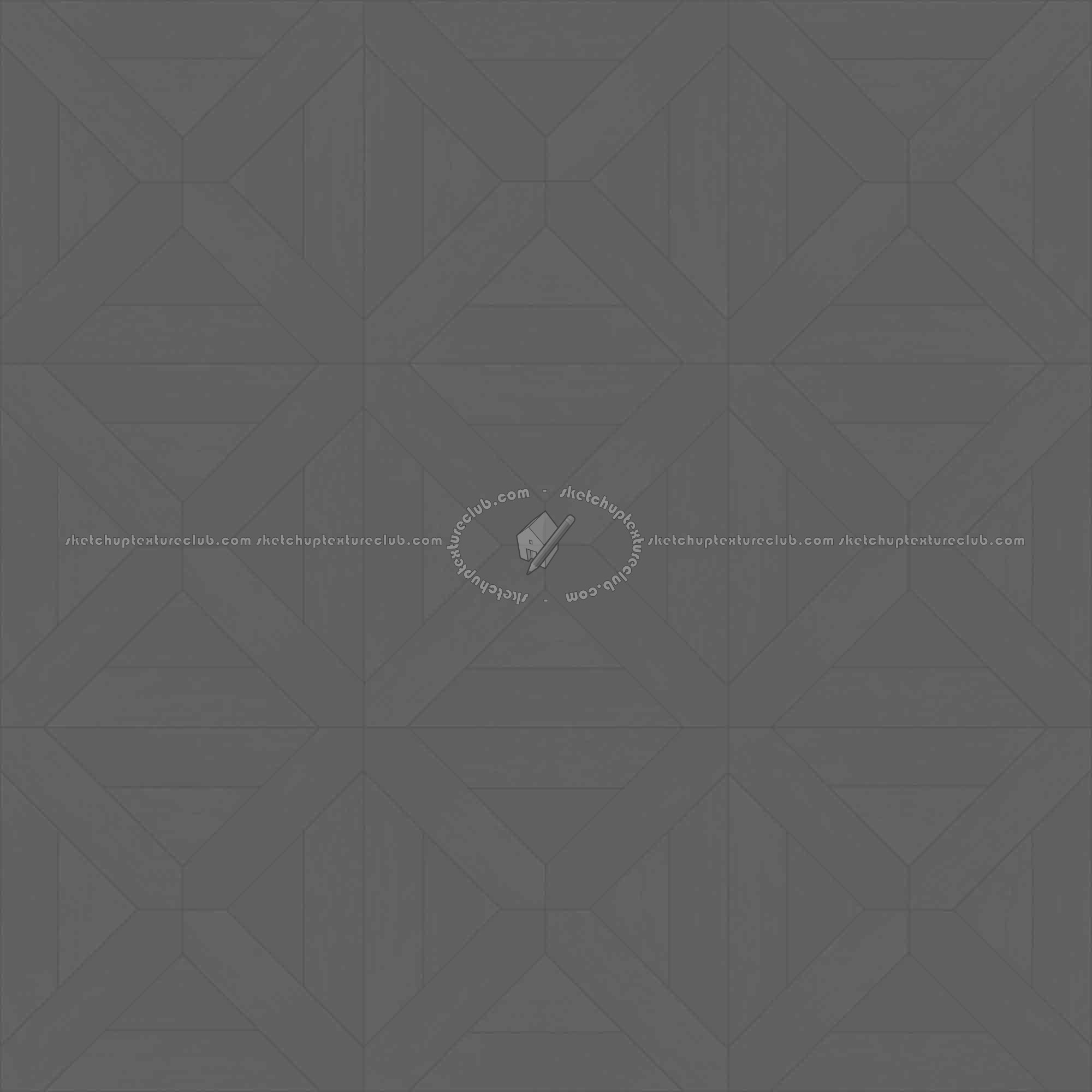 Textures   -   ARCHITECTURE   -   WOOD FLOORS   -   Geometric pattern  - Parquet geometric pattern texture seamless 04800 - Displacement