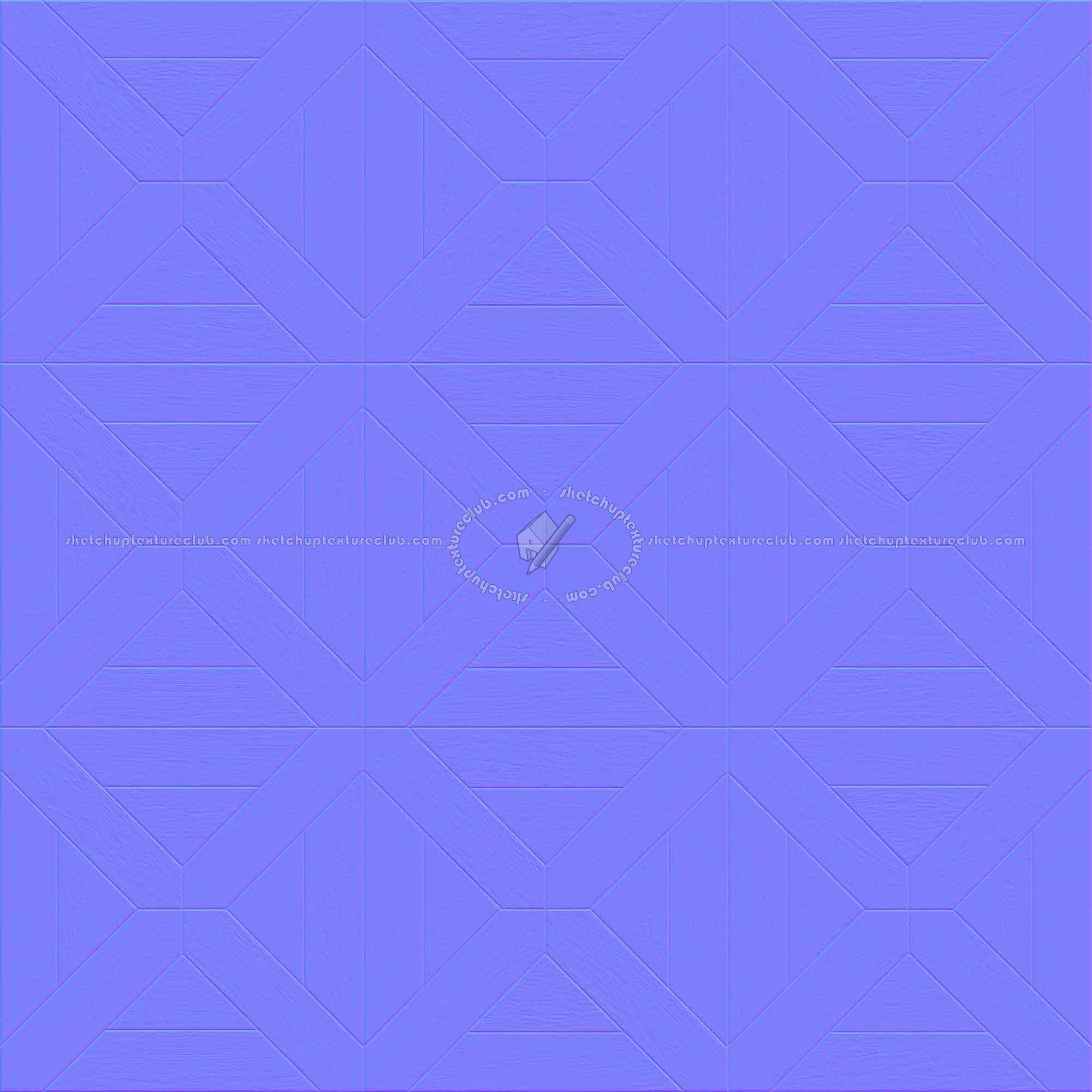Textures   -   ARCHITECTURE   -   WOOD FLOORS   -   Geometric pattern  - Parquet geometric pattern texture seamless 04800 - Normal