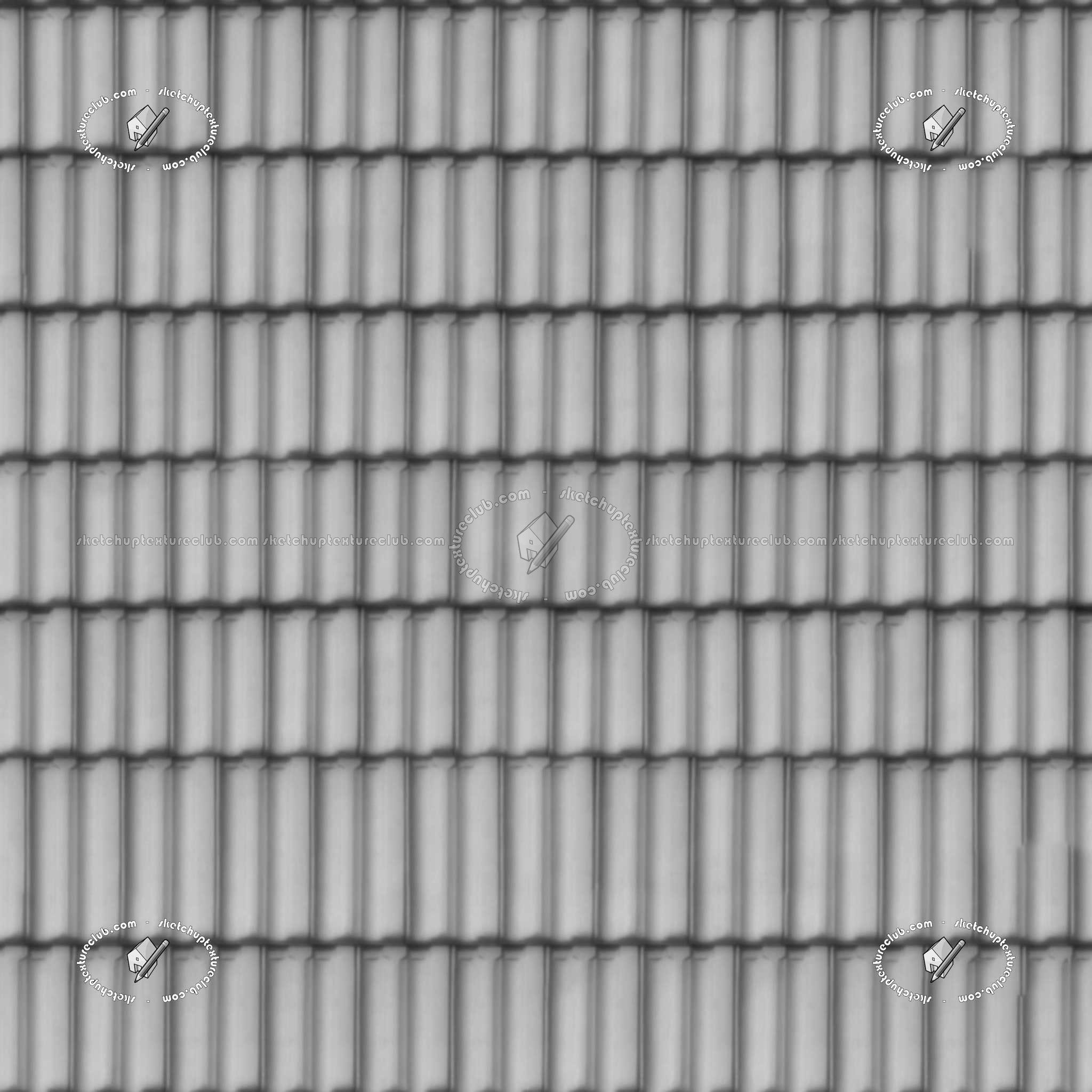 Textures   -   ARCHITECTURE   -   ROOFINGS   -   Clay roofs  - Clay roofing Cote de Nuits texture seamless 03347 - Displacement