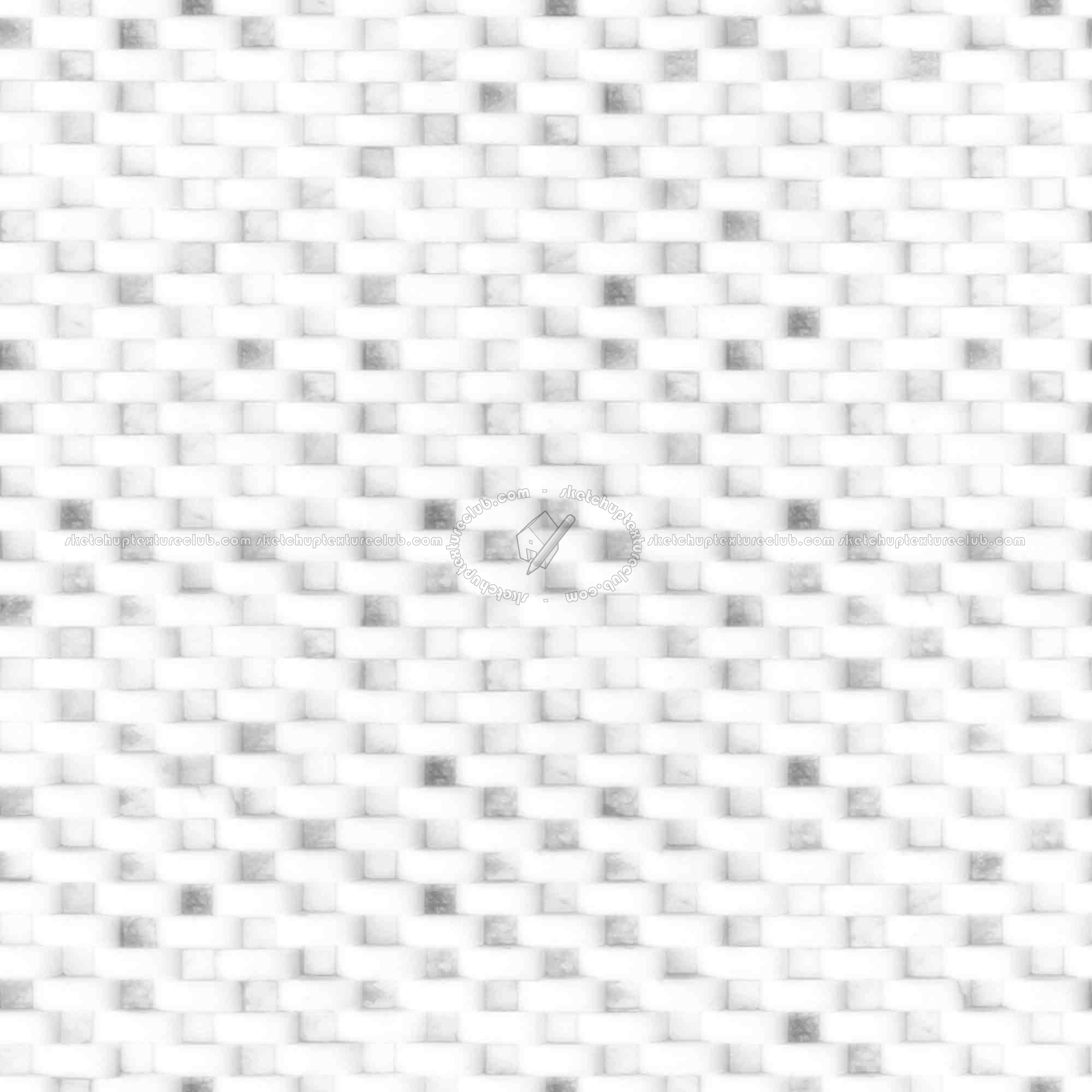 Textures   -   ARCHITECTURE   -   MARBLE SLABS   -   Marble wall cladding  - Marble bricks wall cladding texture seamless 20823 - Ambient occlusion