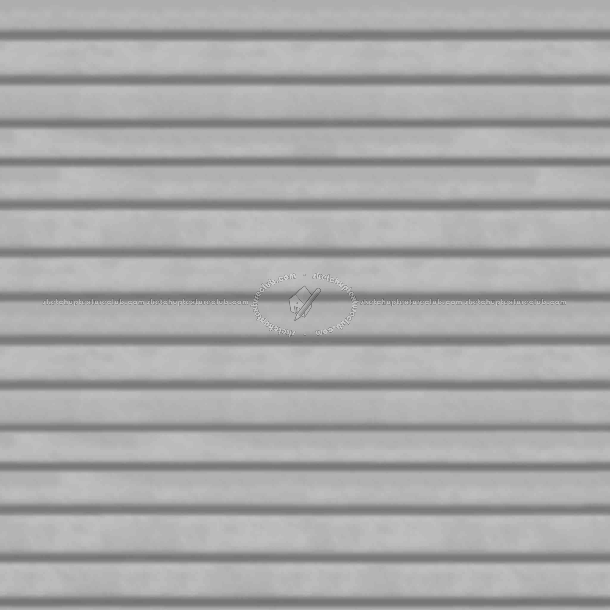 Textures   -   MATERIALS   -   METALS   -   Corrugated  - Painted dirty corrugated metal texture seamless 09925 - Displacement