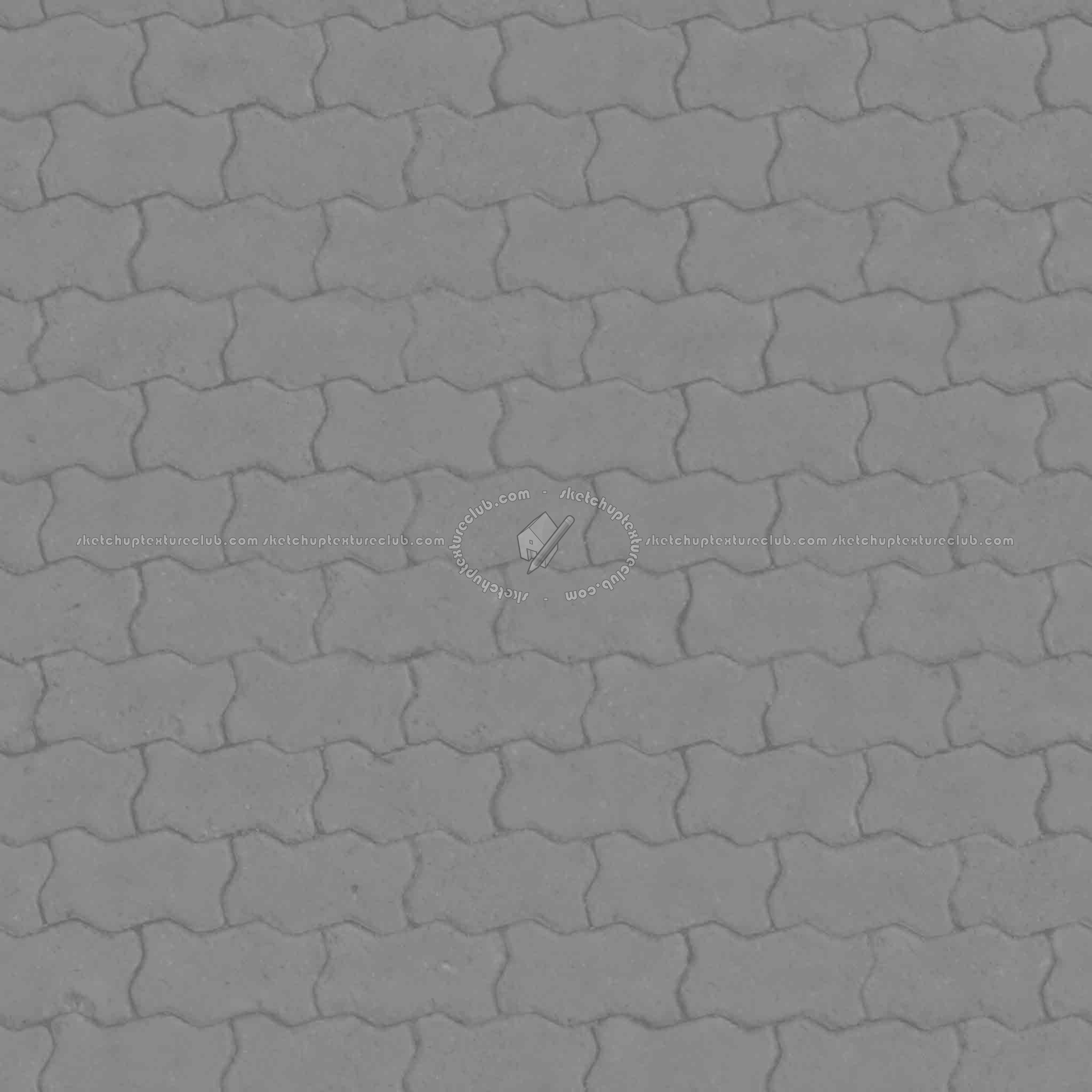 Textures - ARCHITECTURE - PAVING OUTDOOR - Concrete - Blocks regular - Paving outdoor concrete regular block texture seamless 05633 - Displacement