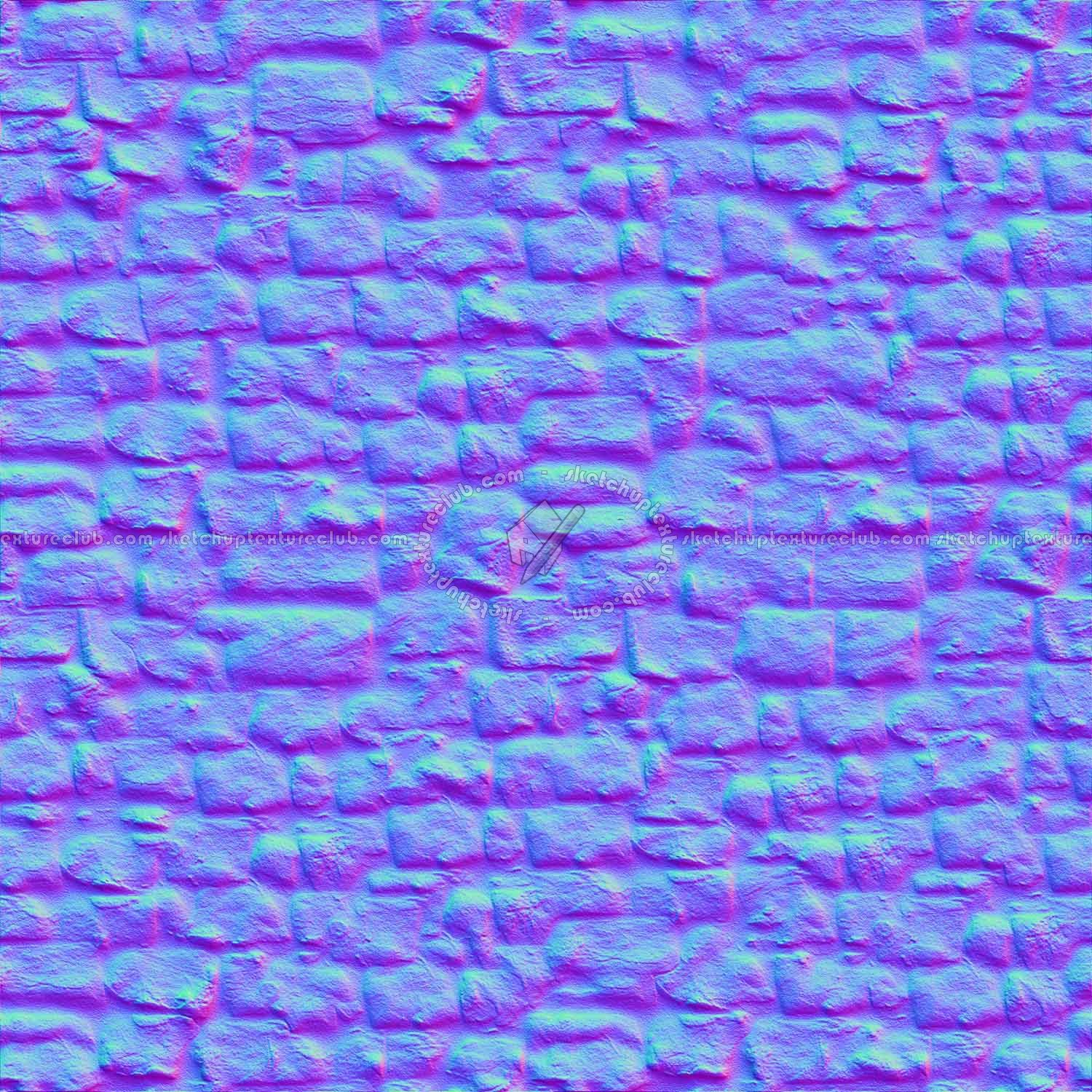 Textures   -   ARCHITECTURE   -   STONES WALLS   -   Stone blocks  - Wall stone with regular blocks texture seamless 08300 - Normal