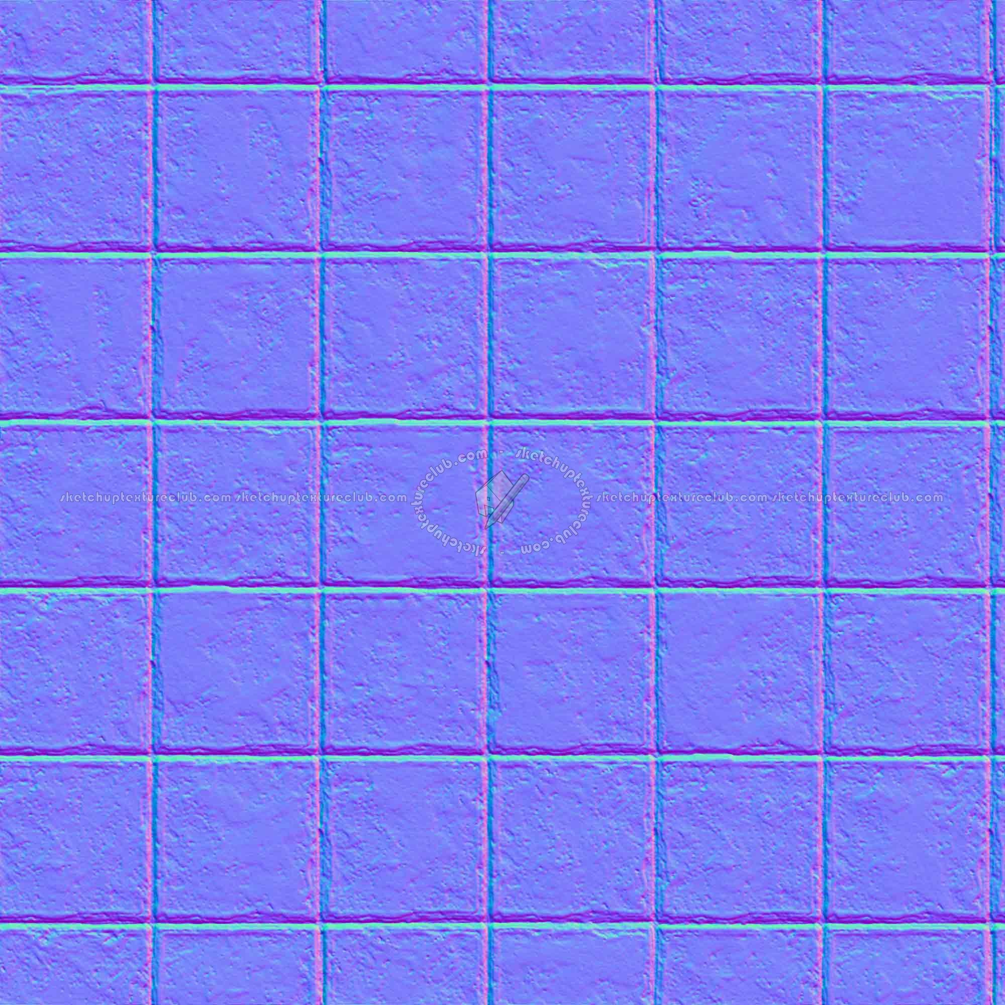 Textures   -   ARCHITECTURE   -   PAVING OUTDOOR   -   Concrete   -   Blocks damaged  - Concrete paving outdoor damaged texture seamless 05558 - Normal