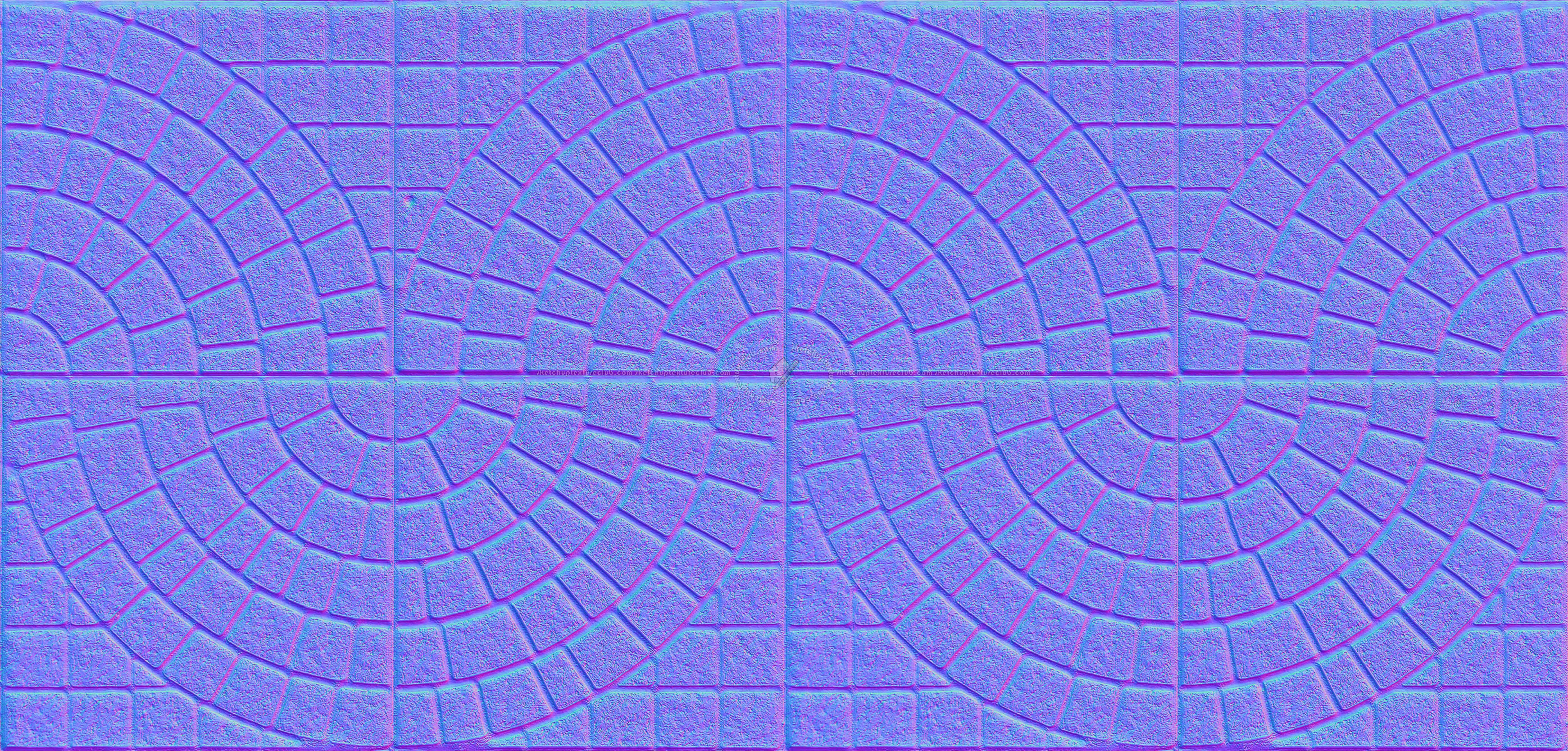 Textures   -   ARCHITECTURE   -   PAVING OUTDOOR   -   Concrete   -   Blocks mixed  - concrete paving outdoor texture seamless 21337 - Normal