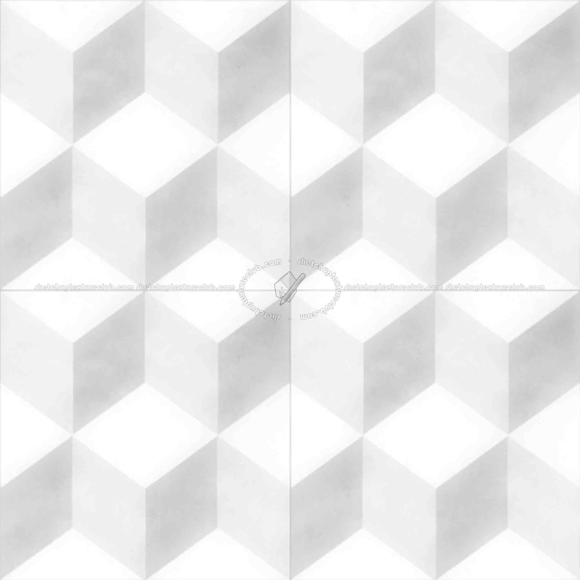 Textures   -   ARCHITECTURE   -   TILES INTERIOR   -   Cement - Encaustic   -   Cement  - Illusion cement concrete tile texture seamless 13394 - Ambient occlusion