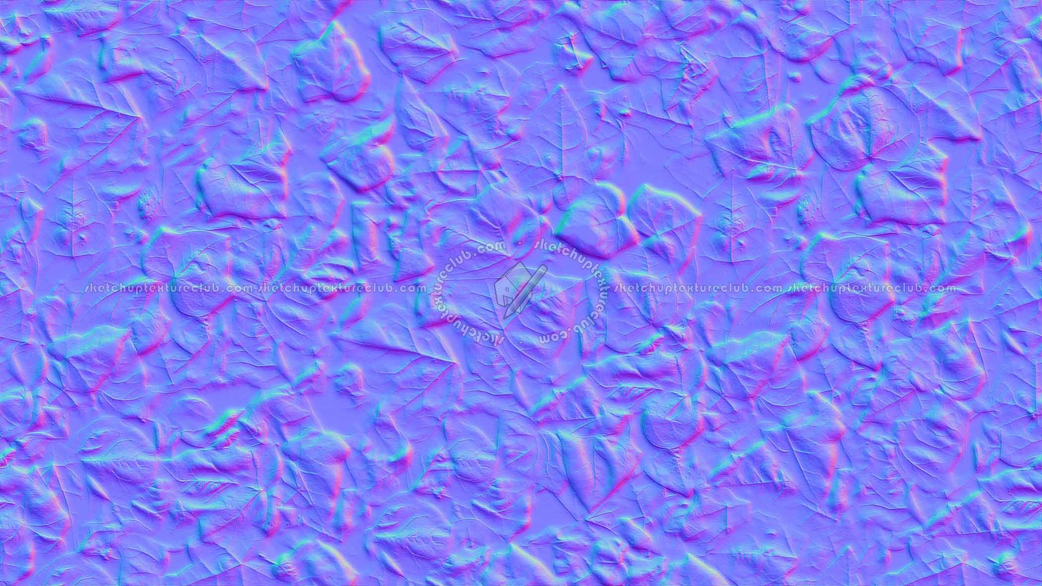 Textures - NATURE ELEMENTS - VEGETATION - Hedges - Ivy hedge texture seamless 20734 - Normal