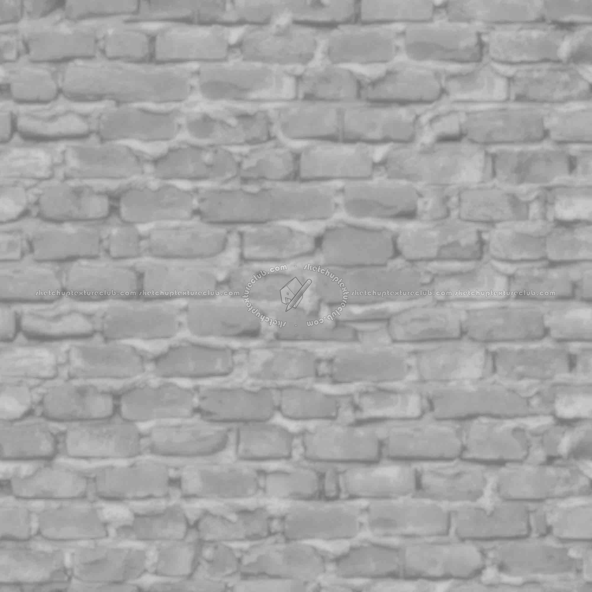 Textures   -   ARCHITECTURE   -   BRICKS   -   Old bricks  - Old bricks texture seamless 00414 - Displacement