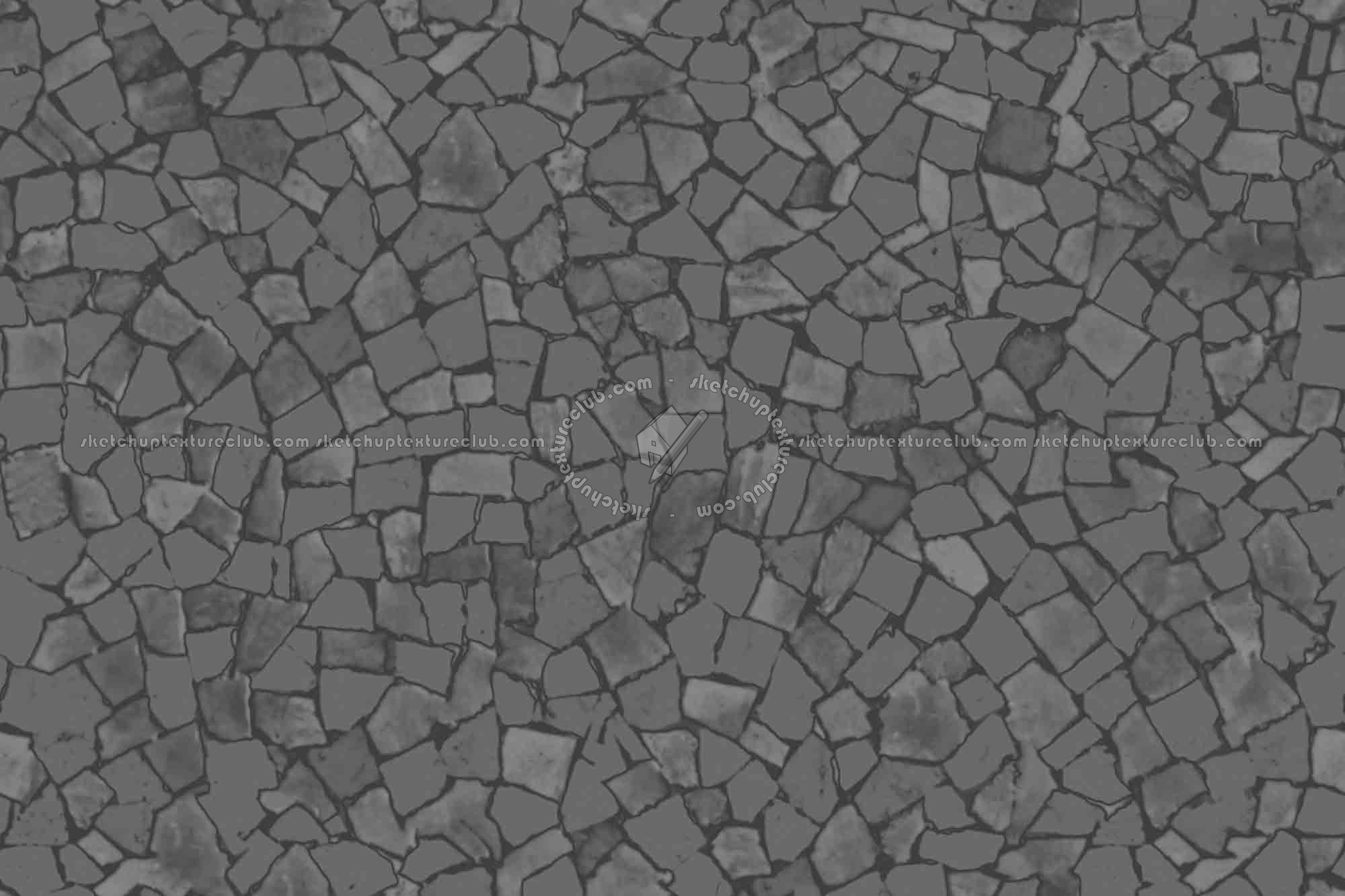 Textures   -   ARCHITECTURE   -   PAVING OUTDOOR   -   Marble  - Sidewalk mixed marble paving outdoor texture seamless 19805 - Displacement