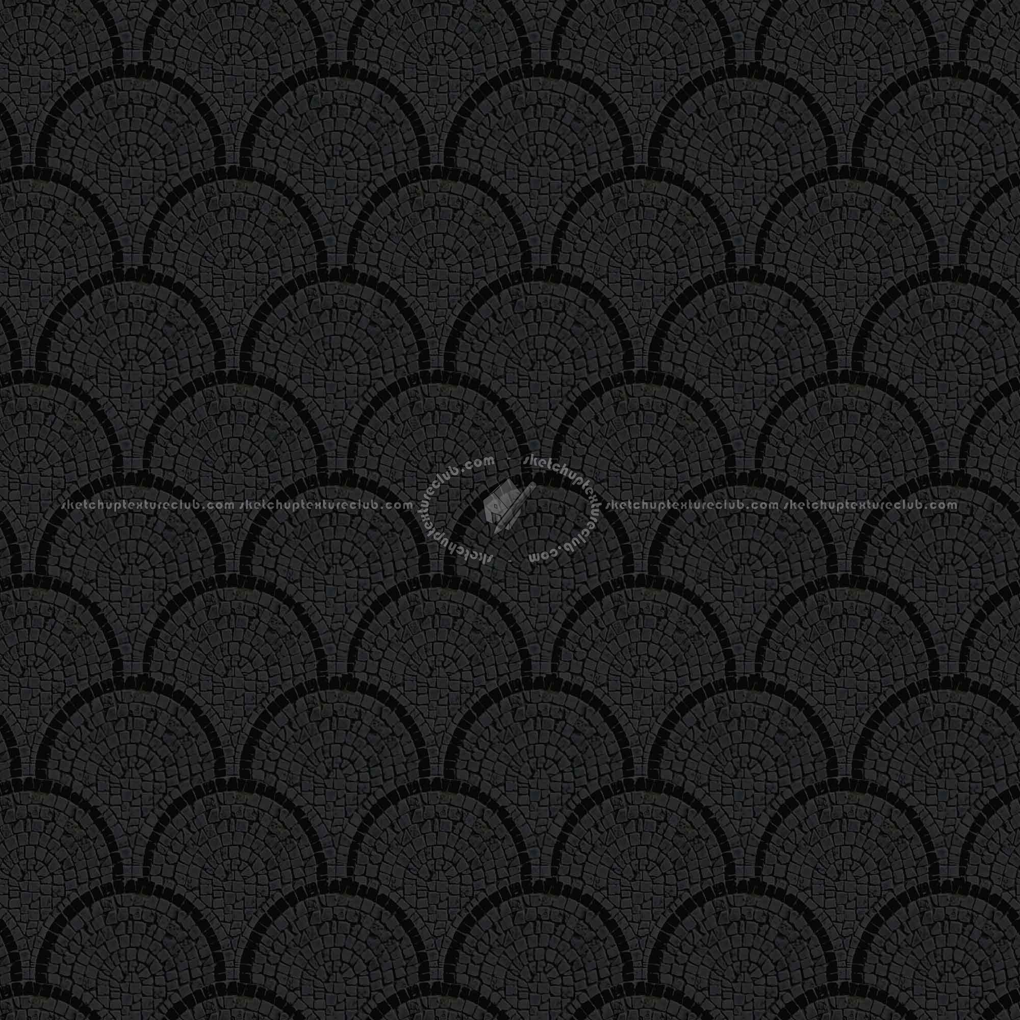 Textures   -   ARCHITECTURE   -   ROADS   -   Paving streets   -   Cobblestone  - Street paving cobblestone texture seamless 07412 - Specular