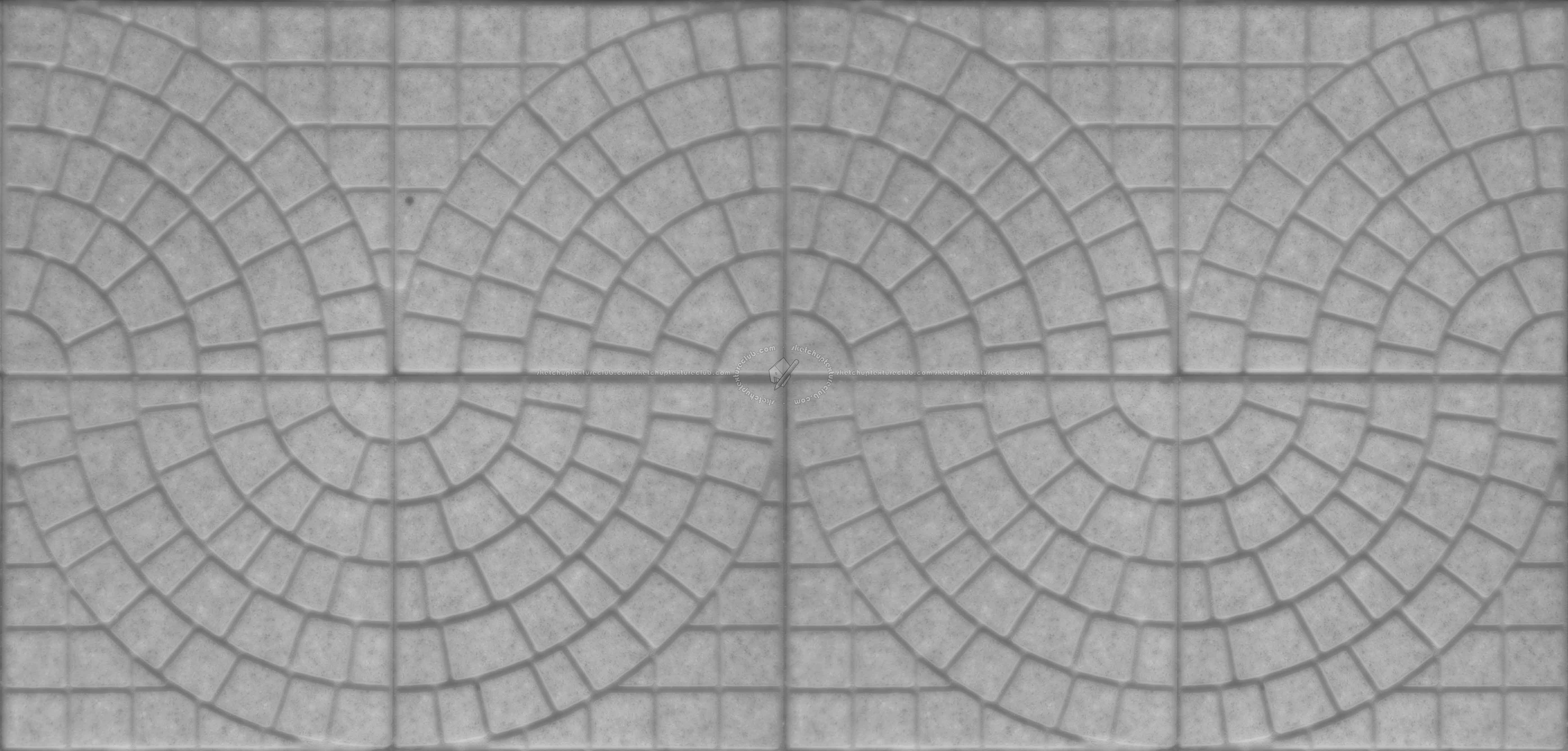 Textures   -   ARCHITECTURE   -   PAVING OUTDOOR   -   Concrete   -   Blocks mixed  - concrete paving outdoor texture seamless 21338 - Displacement
