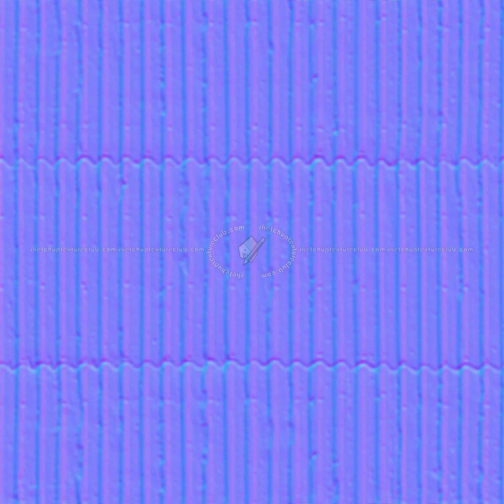 Textures   -   MATERIALS   -   METALS   -   Corrugated  - Dirty corrugated metal texture seamless 09998 - Normal