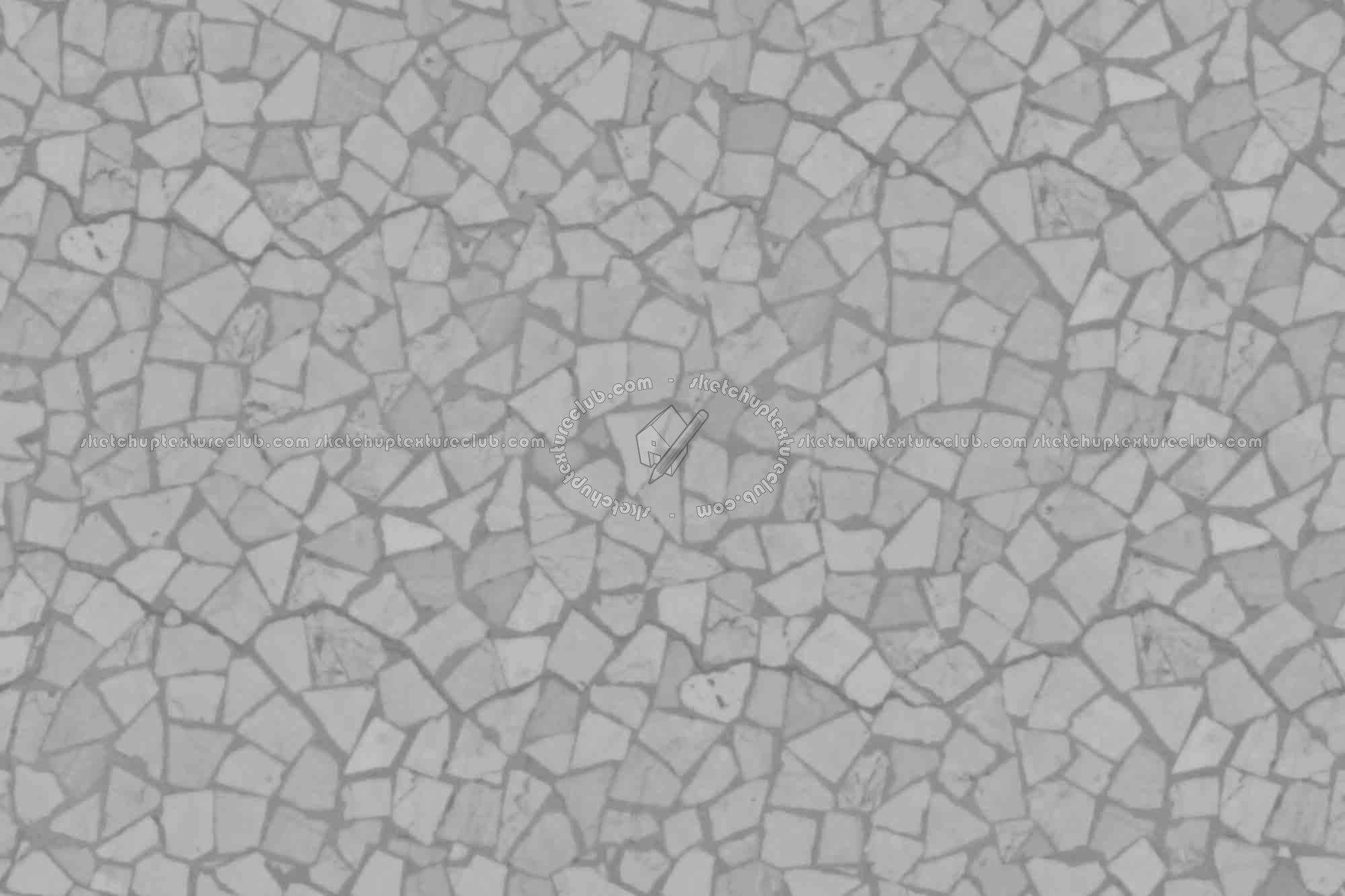 Textures   -   ARCHITECTURE   -   PAVING OUTDOOR   -   Marble  - Sidewalk mixed marble paving outdoor texture seamless 19811 - Displacement