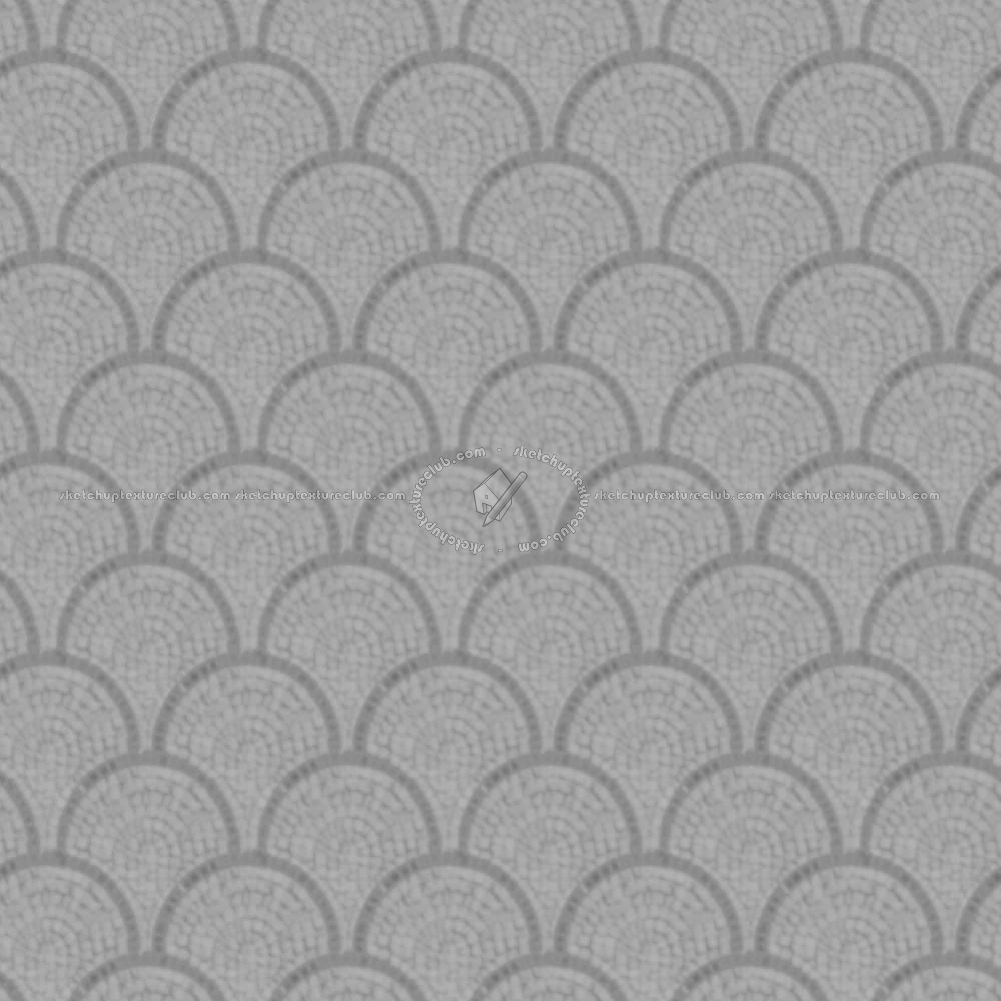 Textures   -   ARCHITECTURE   -   ROADS   -   Paving streets   -   Cobblestone  - Street paving cobblestone texture seamless 07413 - Displacement