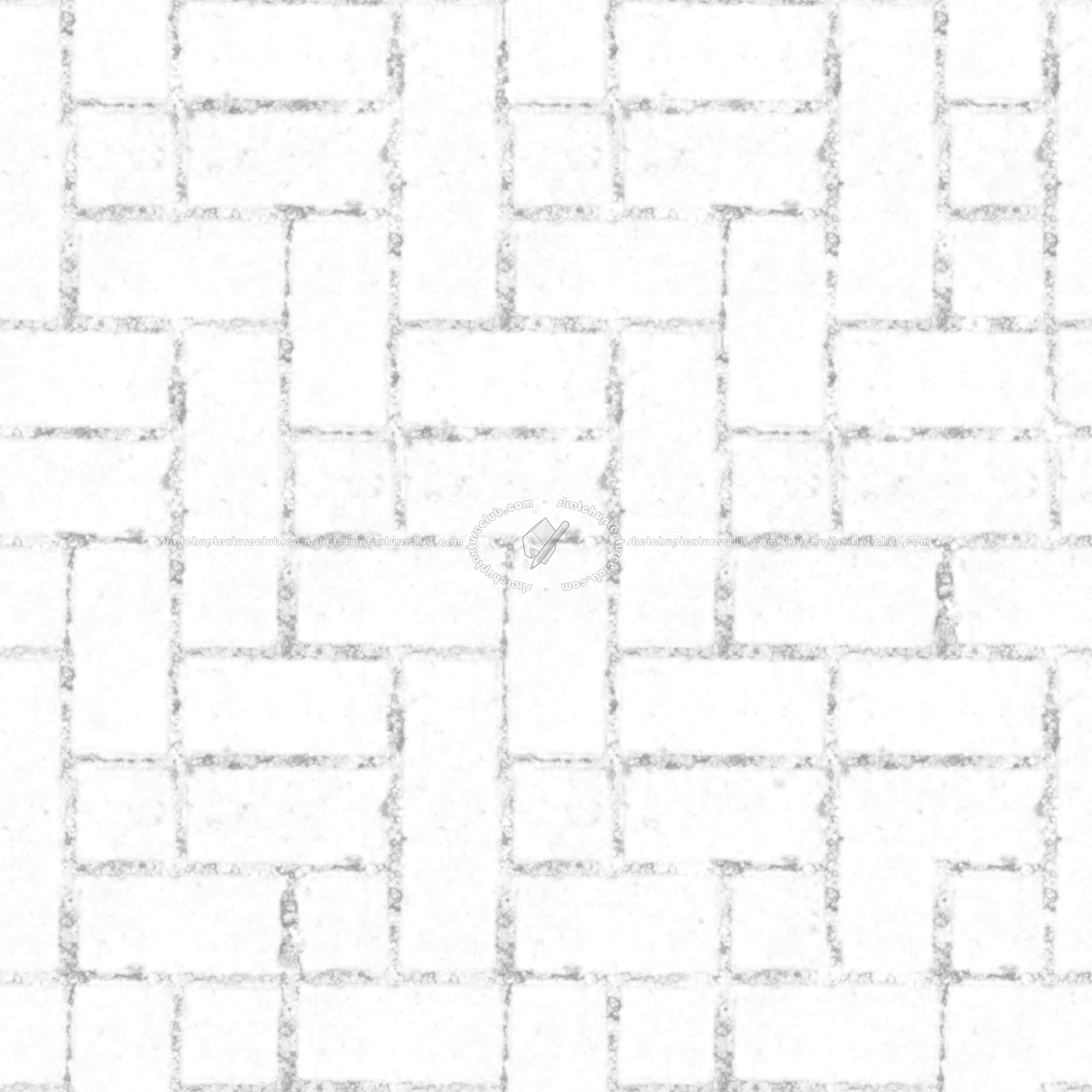 Textures   -   ARCHITECTURE   -   PAVING OUTDOOR   -   Parks Paving  - Concrete block park paving texture seamless 18835 - Ambient occlusion