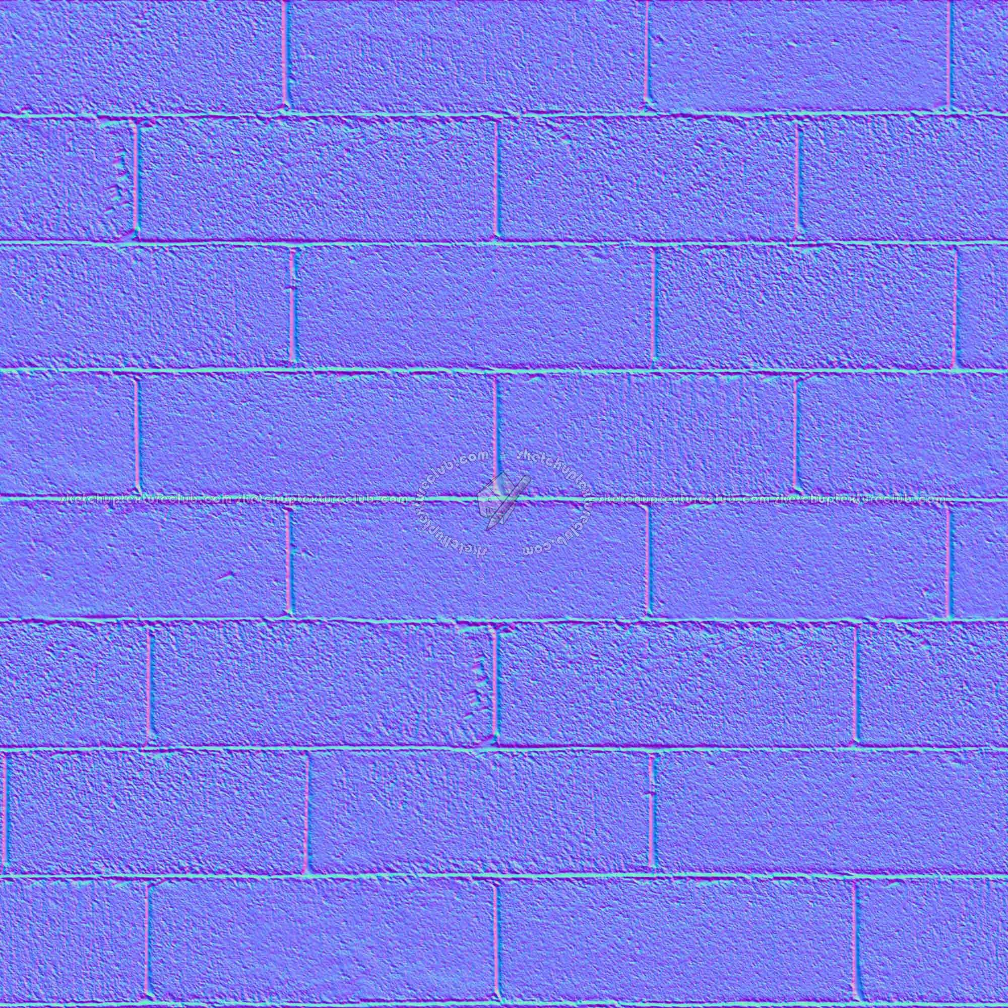 Concrete block wall texture seamless 01704